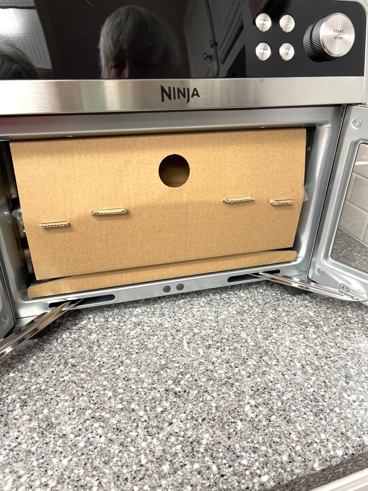 Ninja French Door Premier Air Fryer, Convection Oven, Toaster | 5-qt Air Fry Basket, Sheet Pan, Wire Rack, Broil Rack | PFAS-free Cooking Surface, Dishwasher-safe Accessories | FO101 customer photo 2