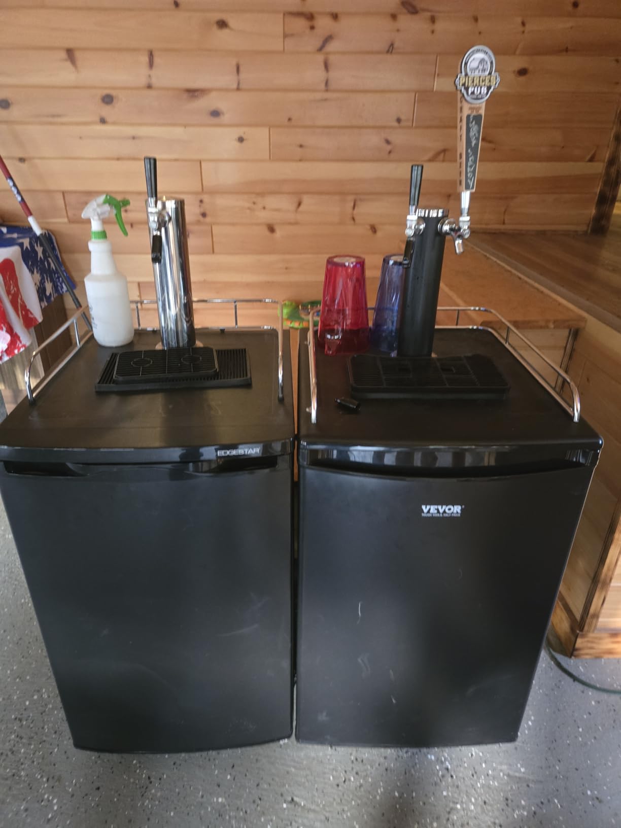 VEVOR Beer Kegerator, Single Tap Commercial Draft Beer Dispenser for D system, Refrigerator With Shelves, Hold 1 Sixth Keg, 2.5lbs CO2 Tank, 92L customer photo 2