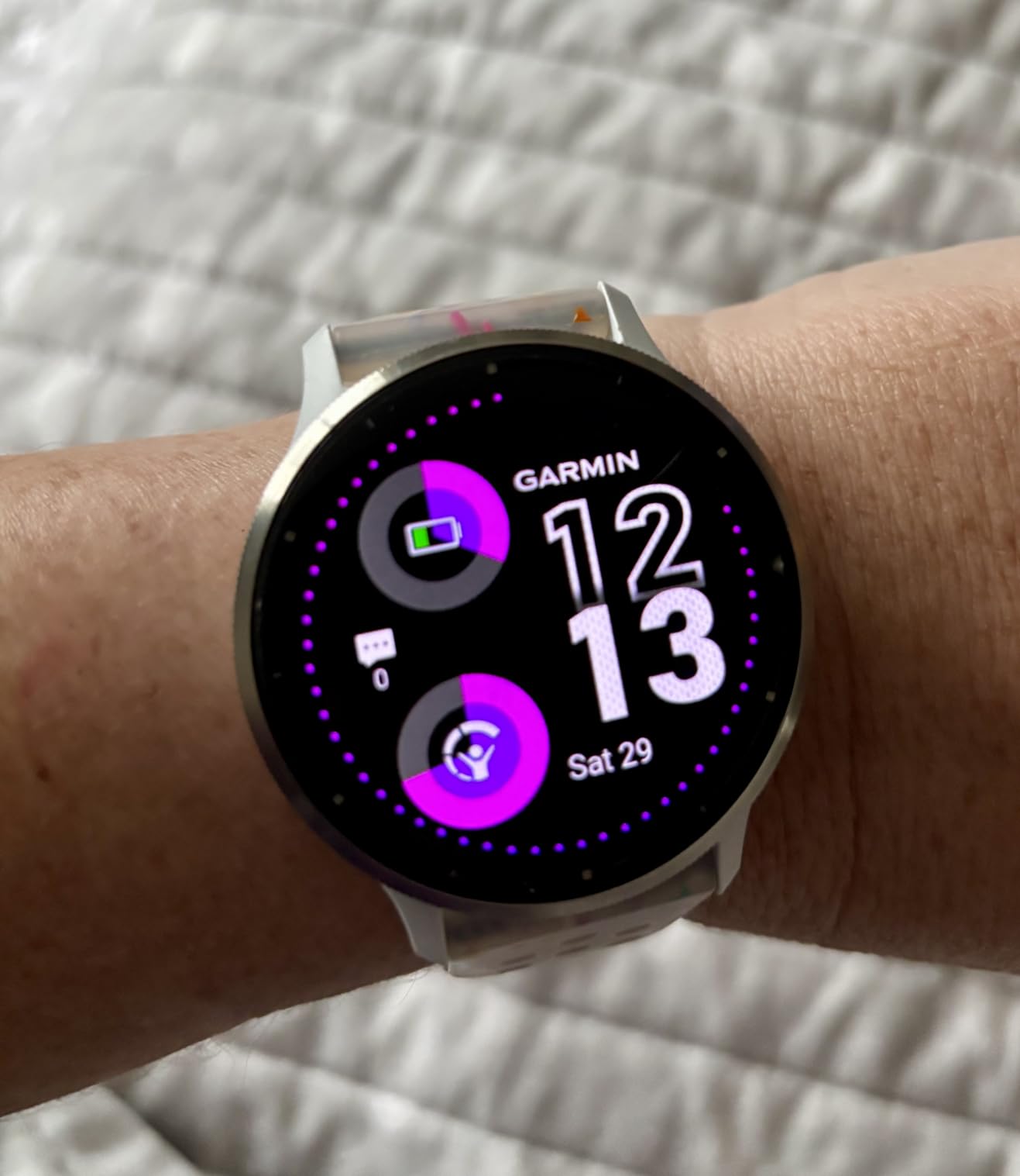 Garmin Venu 3 Health and Fitness GPS Smartwatch Slate Bezel/Black Band (45mm) - (Renewed) customer photo 1