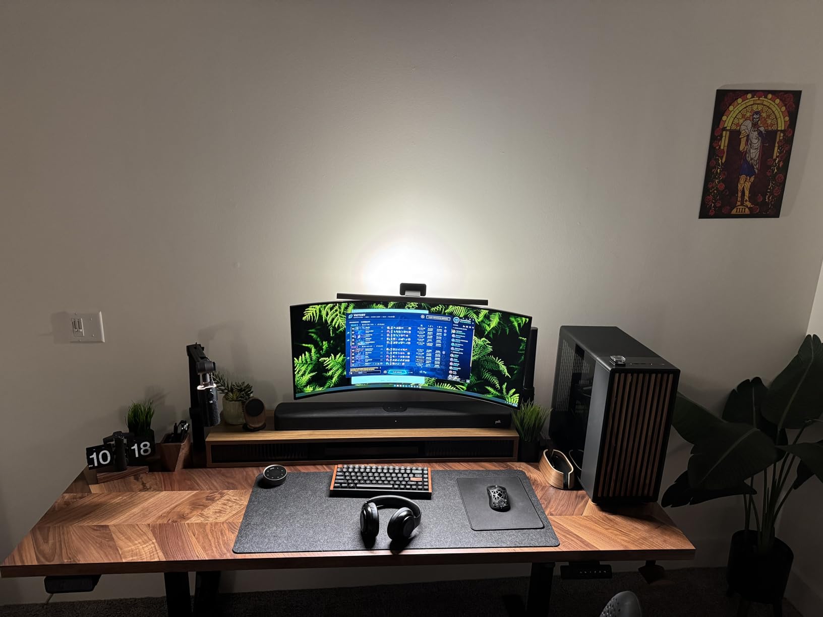 ARES WING Single Monitor Mount - Ultrawide Monitor Arm for 40 34 32 27 Inch Heavy Duty Curved Screen Up to 26.4 lbs with Clamp/Grommet Desk Mount, 75/100 Vesa Mount, Black customer photo 2
