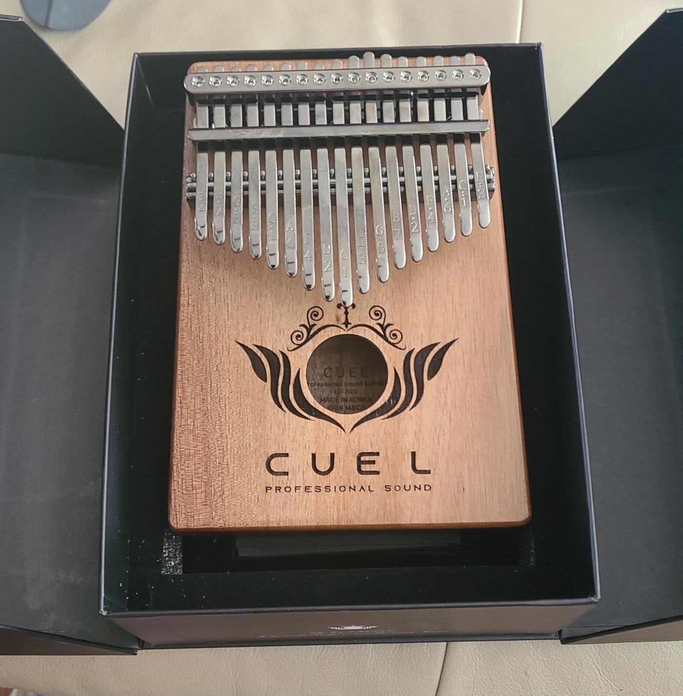 Kalimba Thumb Piano Finger Instrument 17 Keys Made in Korea Patented No Tuning Premium K-kalimba Musical Gift for Beginners Adults Kids customer photo 1