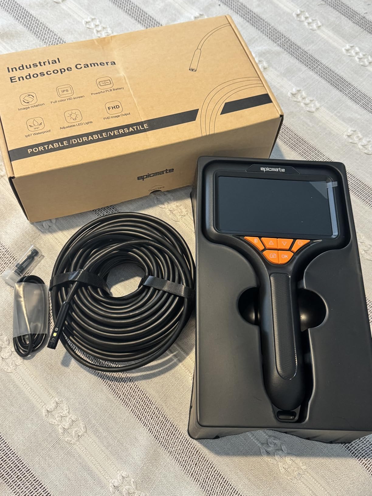 Triple Lens Endoscope Camera with Light- 5