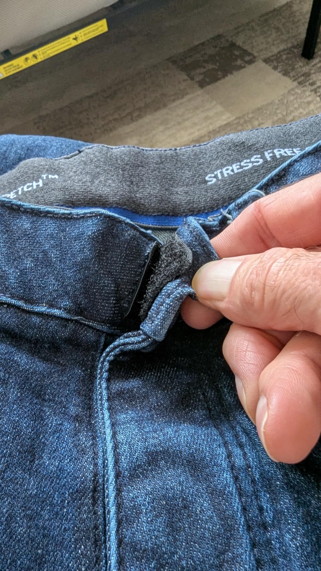 Mens Pants I Stretch Jeans, Adaptive Clothing with Magnetic Closures, Easy-Wear Five Pockets customer photo 1