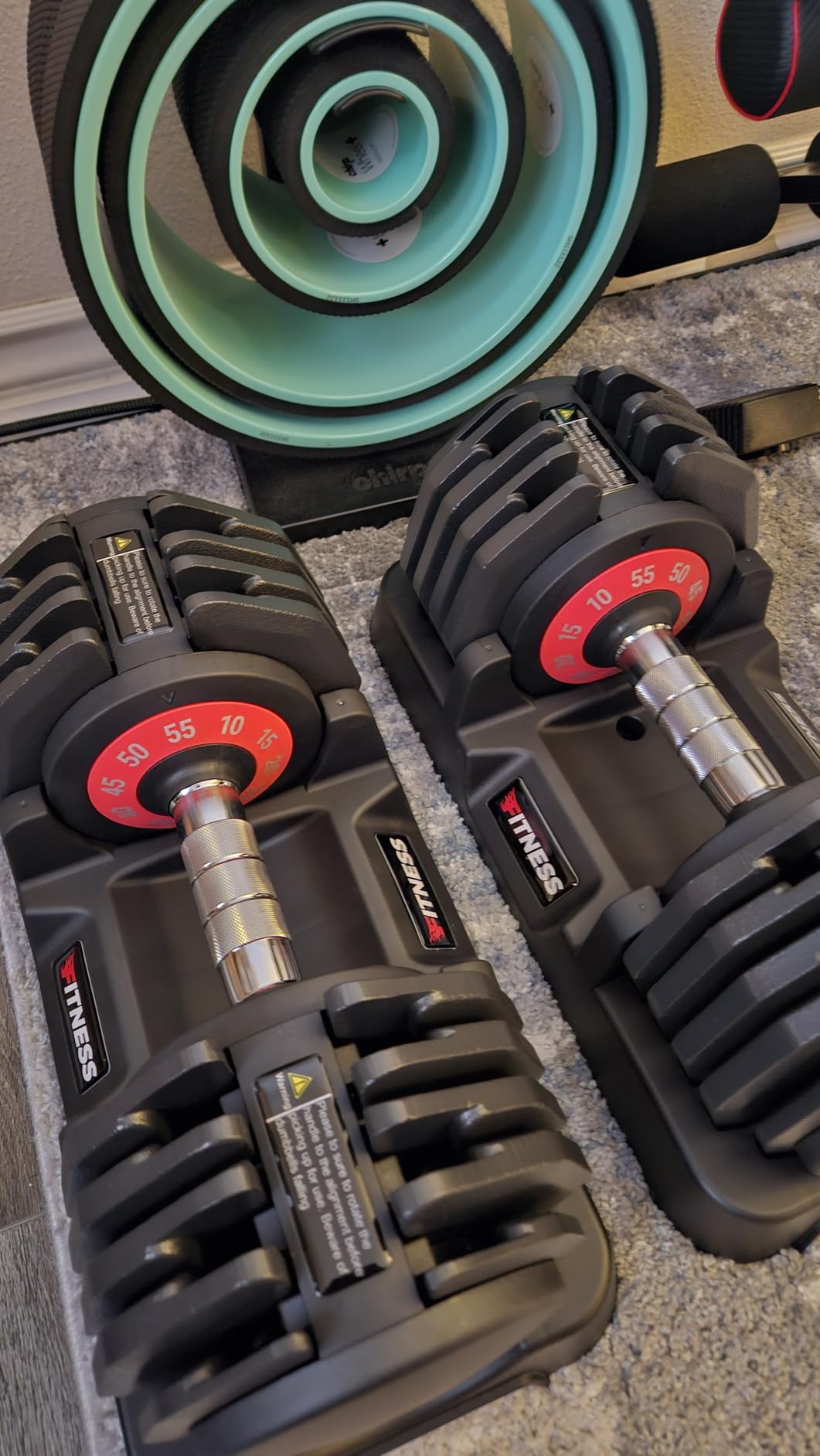 Adjustable Dumbbell Set of 2, 25/55/80/90LB with Anti-Slip Handle, Compact Free Weights for Men/Women Home Gym customer photo 2