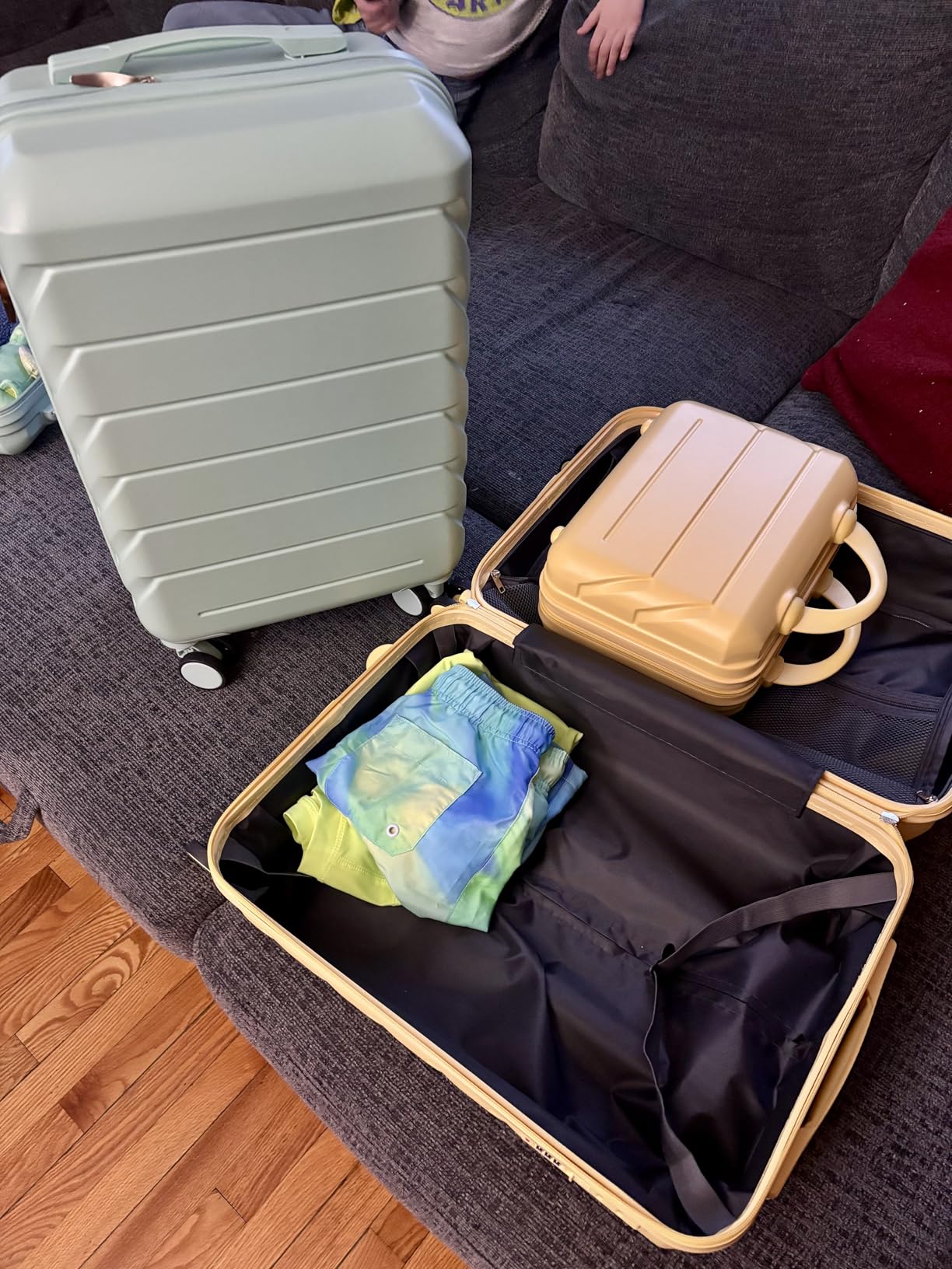 Luggage Sets 3 Piece Suitcase Set, ABS Hardside Carry-on, Checked Luggage, Lock customer photo 1