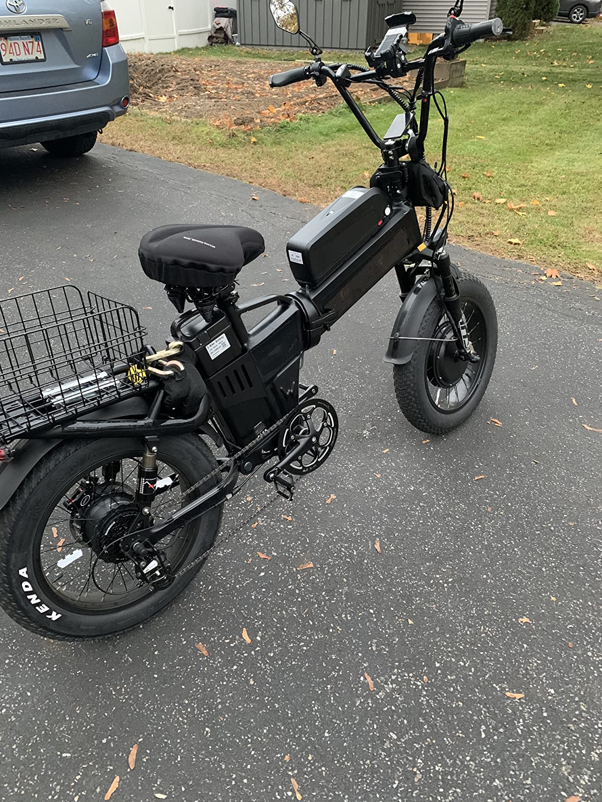 Wallke Titan X1 Retro Carbon Fiber Frame Lightweight Electric Bike for Adults, 3800W Peak Powerful Motor 40MPH Fast Ebike, 20x5.0 Puncture-Proof Fat Tire Harley E-Bicycle, Long Range 48V 30Ah Battery customer photo 1