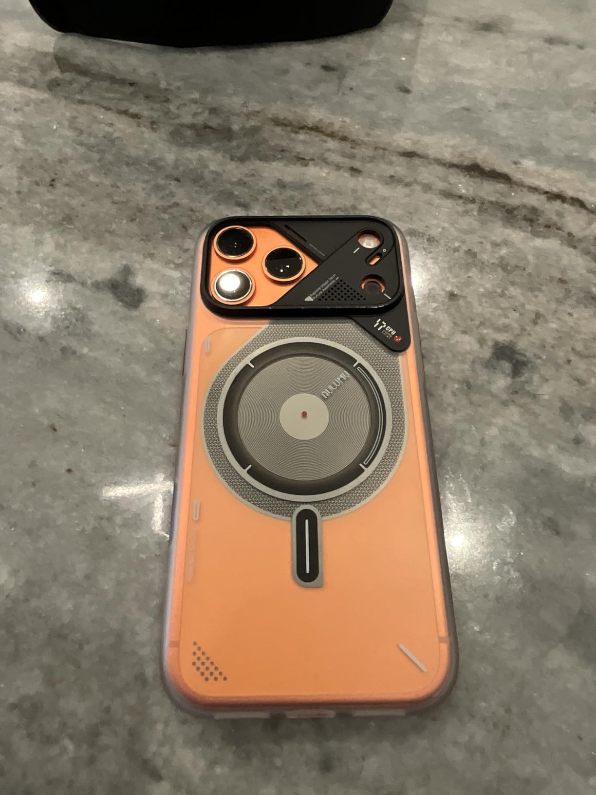 Aulumu A17 iPhone 17 Pro Max Magnetic Thermal Case | CoolHyper | with Camera Control | IMD Technology | Compatible with Magsafe | Touch Translucent Gray customer photo 2