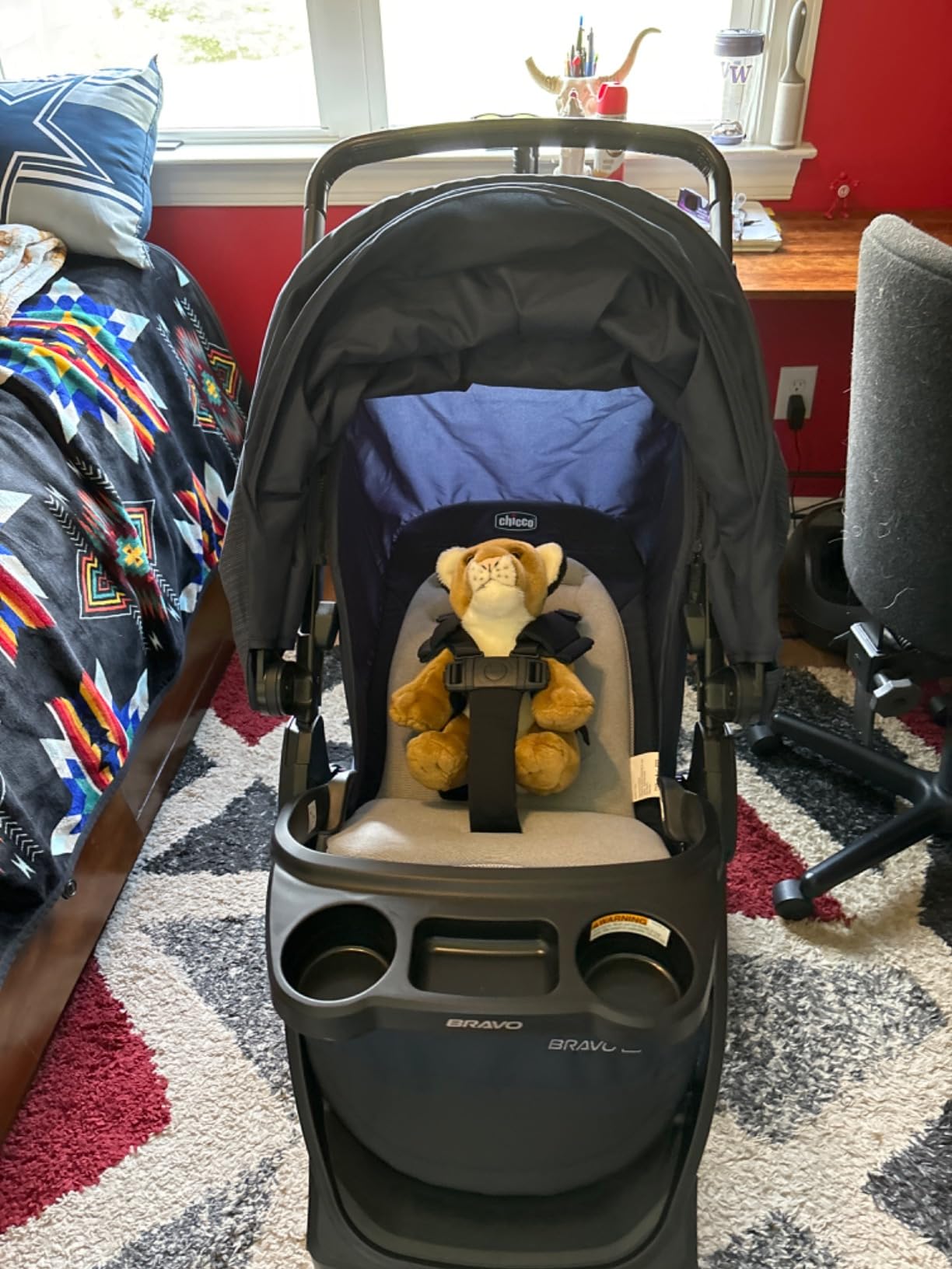 Chicco Bravo LE ClearTex 3-in-1 Trio Travel System, Bravo LE Quick-Fold Stroller with KeyFit Max ClearTex Infant Car Seat and Base, Atlas/Grey customer photo 1