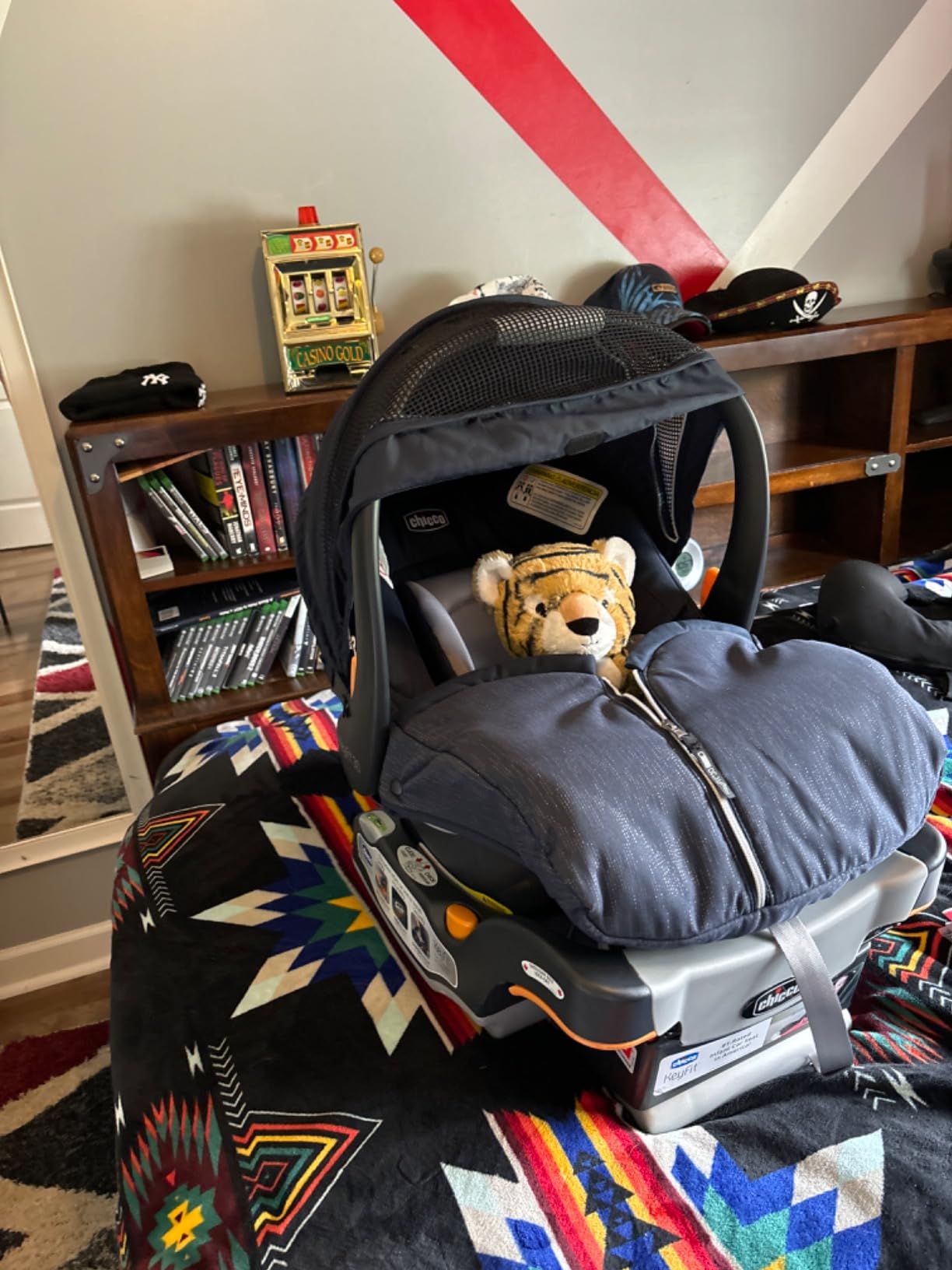 Chicco Bravo LE ClearTex 3-in-1 Trio Travel System, Bravo LE Quick-Fold Stroller with KeyFit Max ClearTex Infant Car Seat and Base, Atlas/Grey customer photo 2