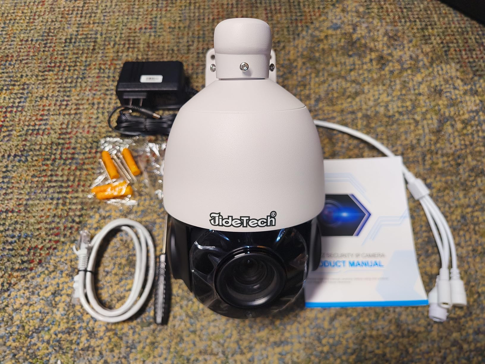 JideTech 200X Hybrid Zoom 4K 8MP Outdoor PTZ IP PoE Security Camera, Auto Tracking Dome Surveillance Camera, Human/Vehicle Detection, 492ft IR Night Vision, Two-Way Talk, IP66,RTMP,Blue Iris for ONvif customer photo 2