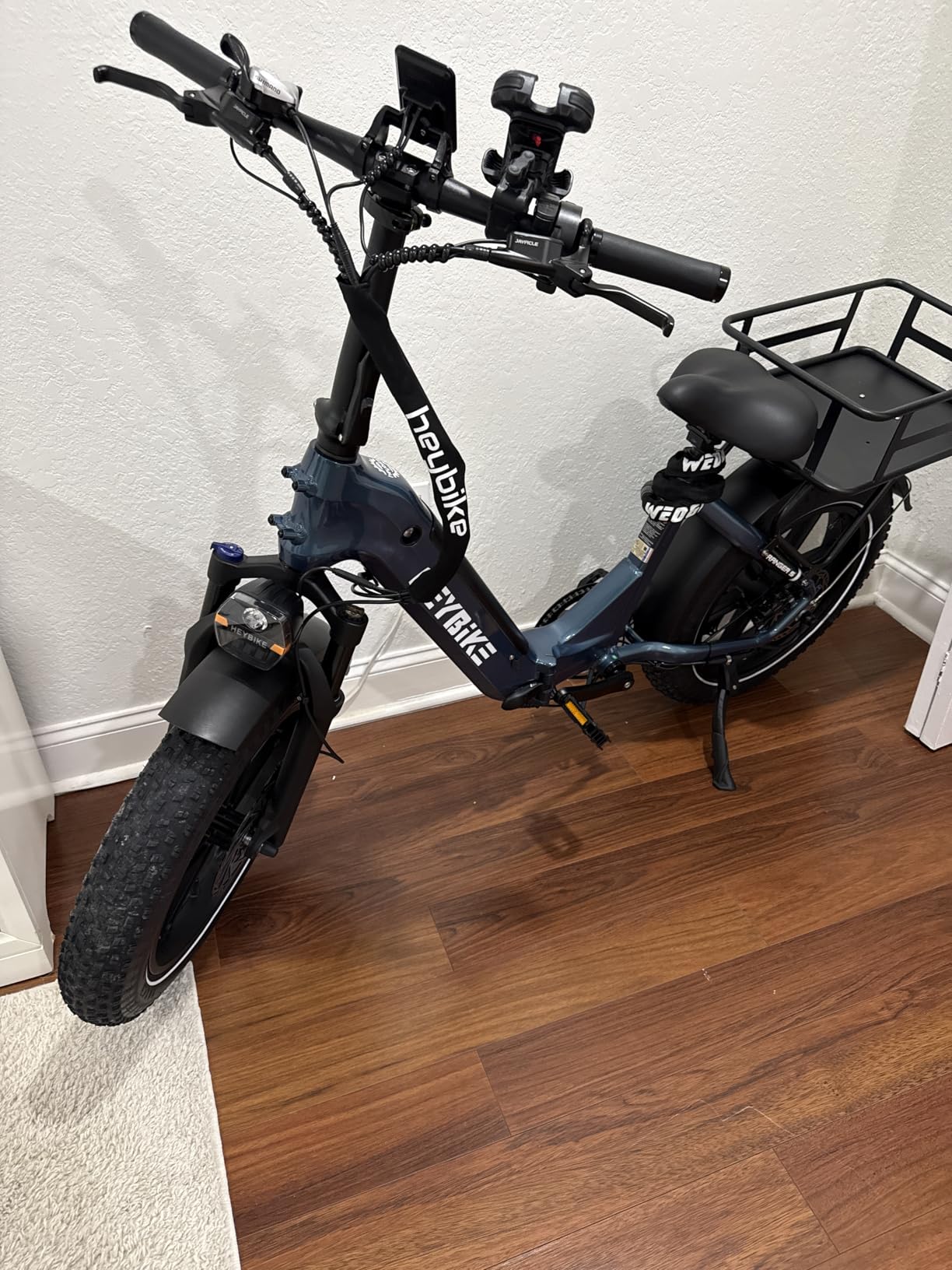 Ranger Foldable Electric Bike for Adults, 1200W/1800W Peak Motor, 28/32MPH E Bike, 55/90 Miles Range, 20