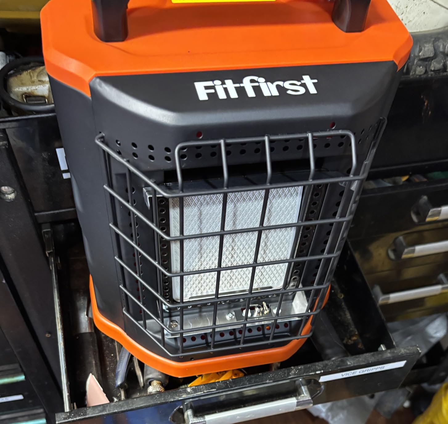 Fitfirst Portable Propane Heater - 9000 BTU Outdoor Tent Heater for Camping, 2 Heat Settings & Tip-Over/ODS Protection, Essential for Patio, RV, Garage, Ice Fishing, Hunting, Power Outage customer photo 2