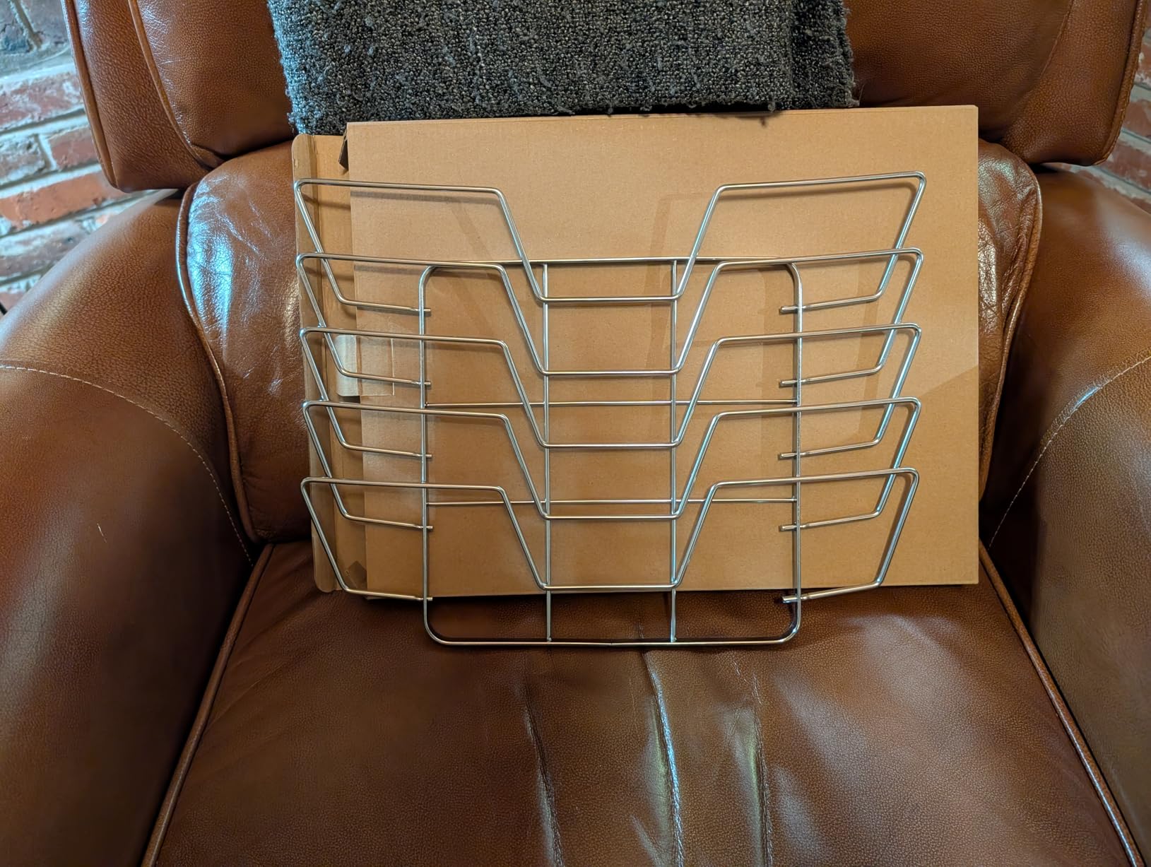 Rib Rack for Smoking - Foldable Extra Long Stainless Steel Rib Holder for 4 Ribs Upright - Fits 18