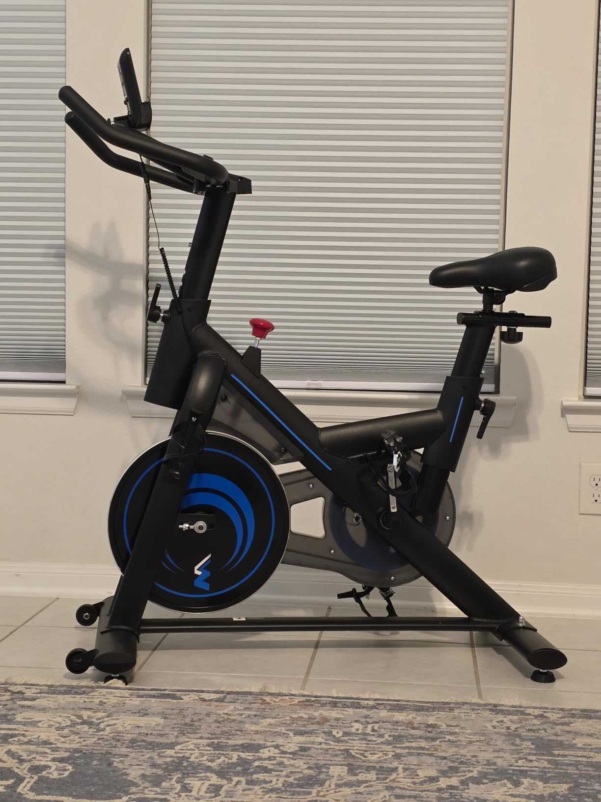 Exercise Bike for Home - 350LB Magnetic Resistance Indoor Cycling Bike, Silent Stationary Spin Bike with App Sync, Adjustable Seat, LCD Monitor, Smooth & Quiet for Cardio Workout customer photo 1