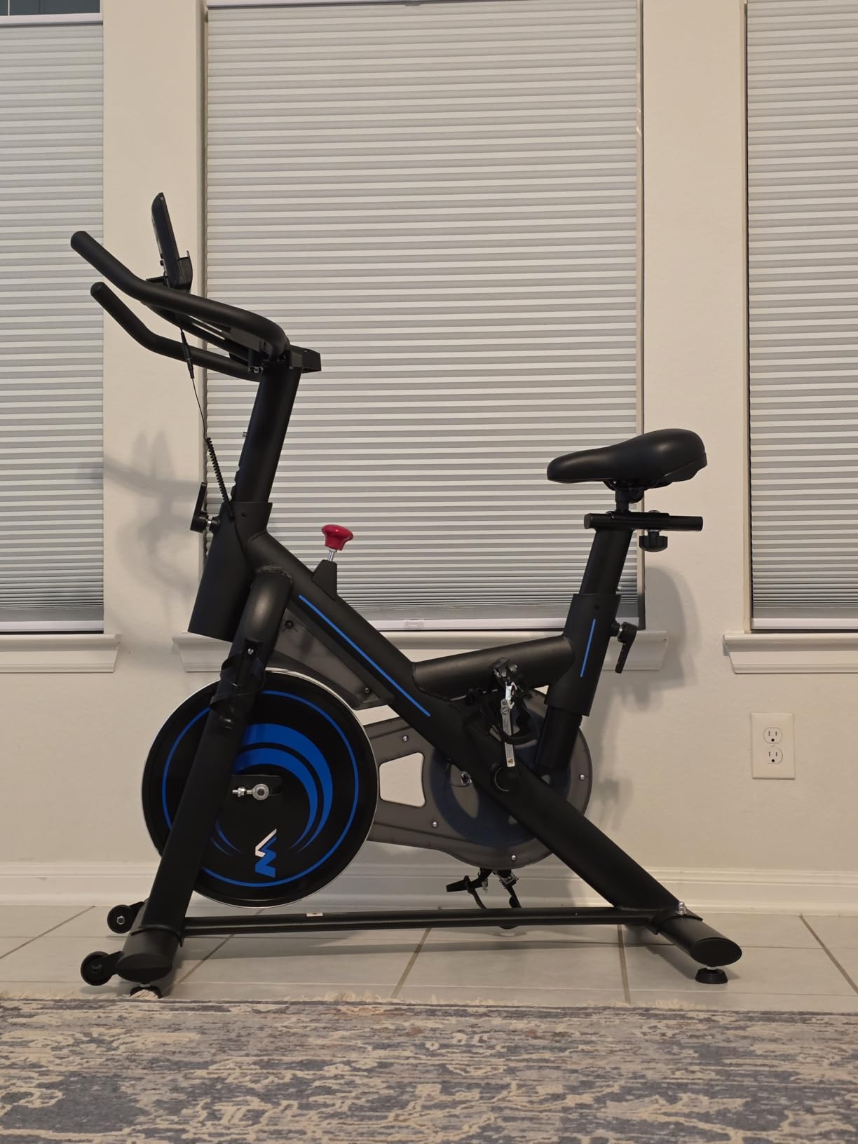 Exercise Bike for Home - 350LB Magnetic Resistance Indoor Cycling Bike, Silent Stationary Spin Bike with App Sync, Adjustable Seat, LCD Monitor, Smooth & Quiet for Cardio Workout customer photo 2