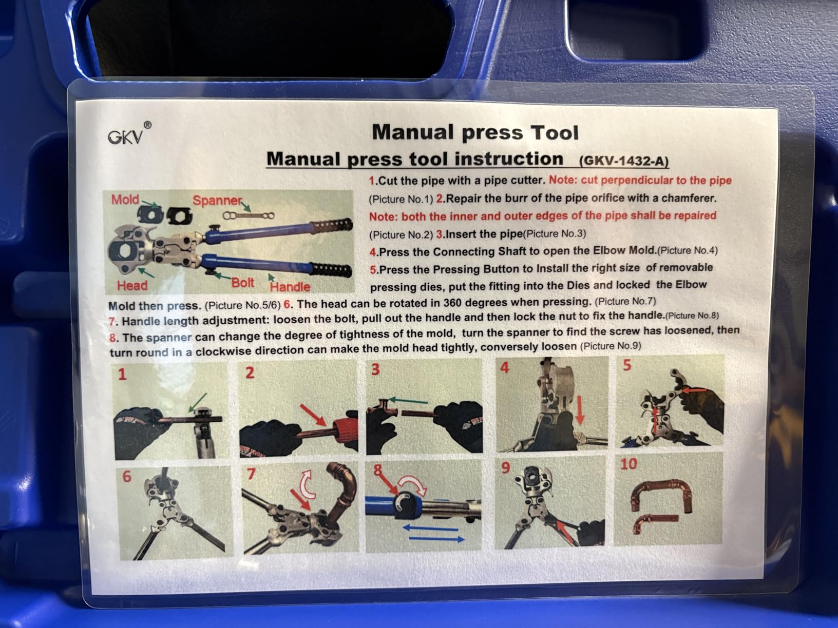 Propress Tool, ProPress Tool for Copper Pipe with 1/2