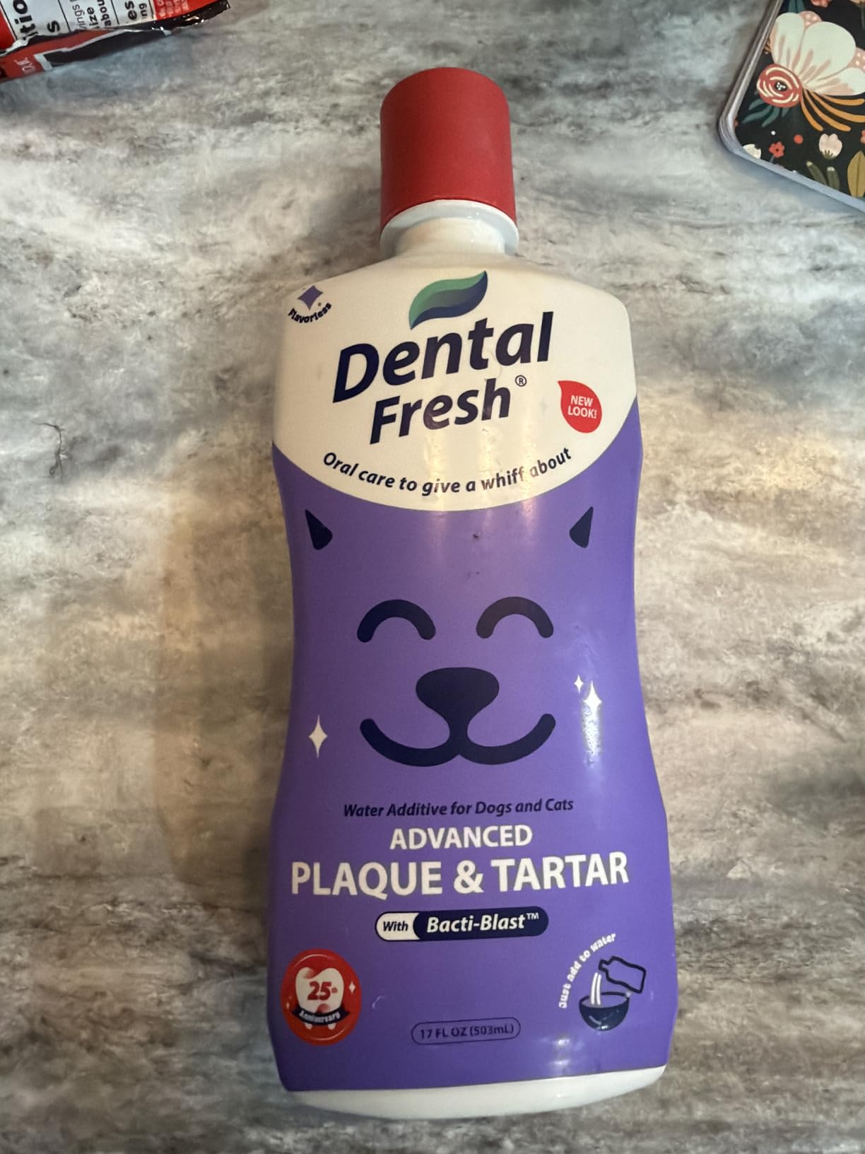 Veterinary Formula Dental Fresh Water Additive for Dogs and Cats, Advanced Plaque and Tartar Control, 32 Fl Oz customer photo 1