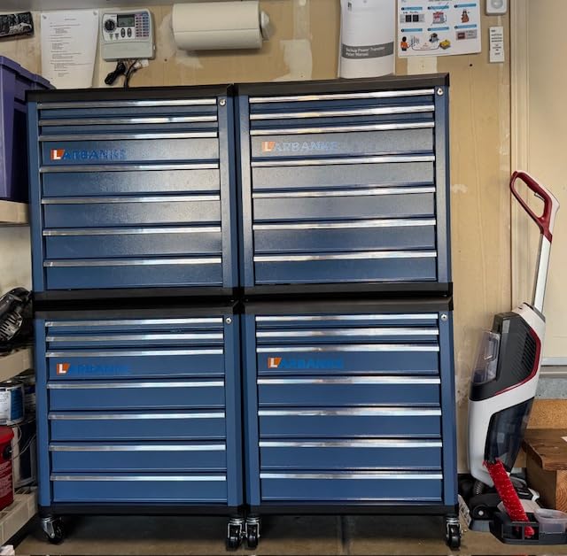 10 Drawer Rolling Tool Chest with Locks& Multifunctional CounterTop,2 Different Types Tool Chest with Swivel Casters,Tool Cabinet with Connection Rods,Can Be Used Individually or In Combination customer photo 1
