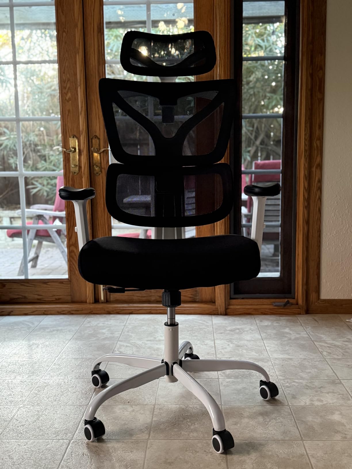 Ergonomic Office Desk Chair, High Back Mesh Office Chair with Adjustable Lumbar Support, 3D Headrest, Big and Tall Home Computer Desk Chairs Comfy for Work, Gaming, 300lbs, Black customer photo 2