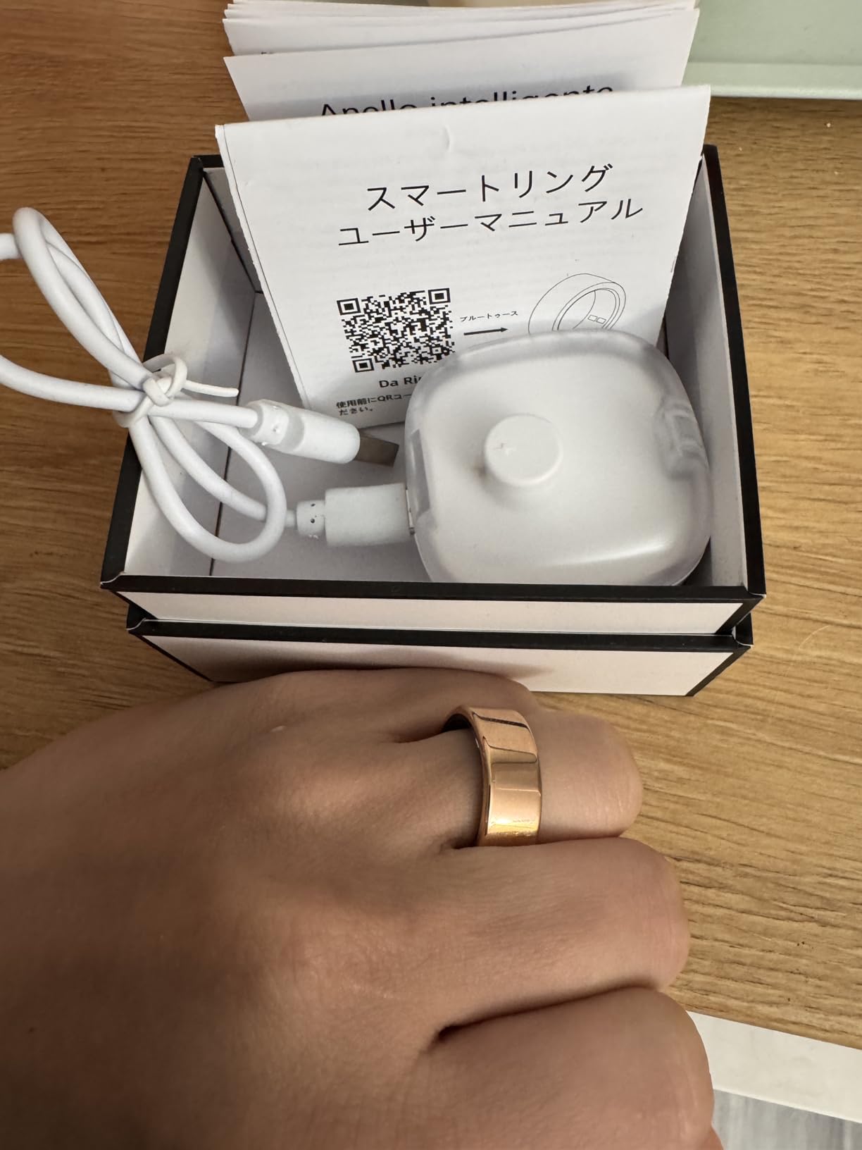 Smart Health Ring, Featuring Stress and Sleep Monitoring Functions, Compatible with iOS and Android, Waterproof Fitness Tracker for Women & Men, No Subscription Fee customer photo 2