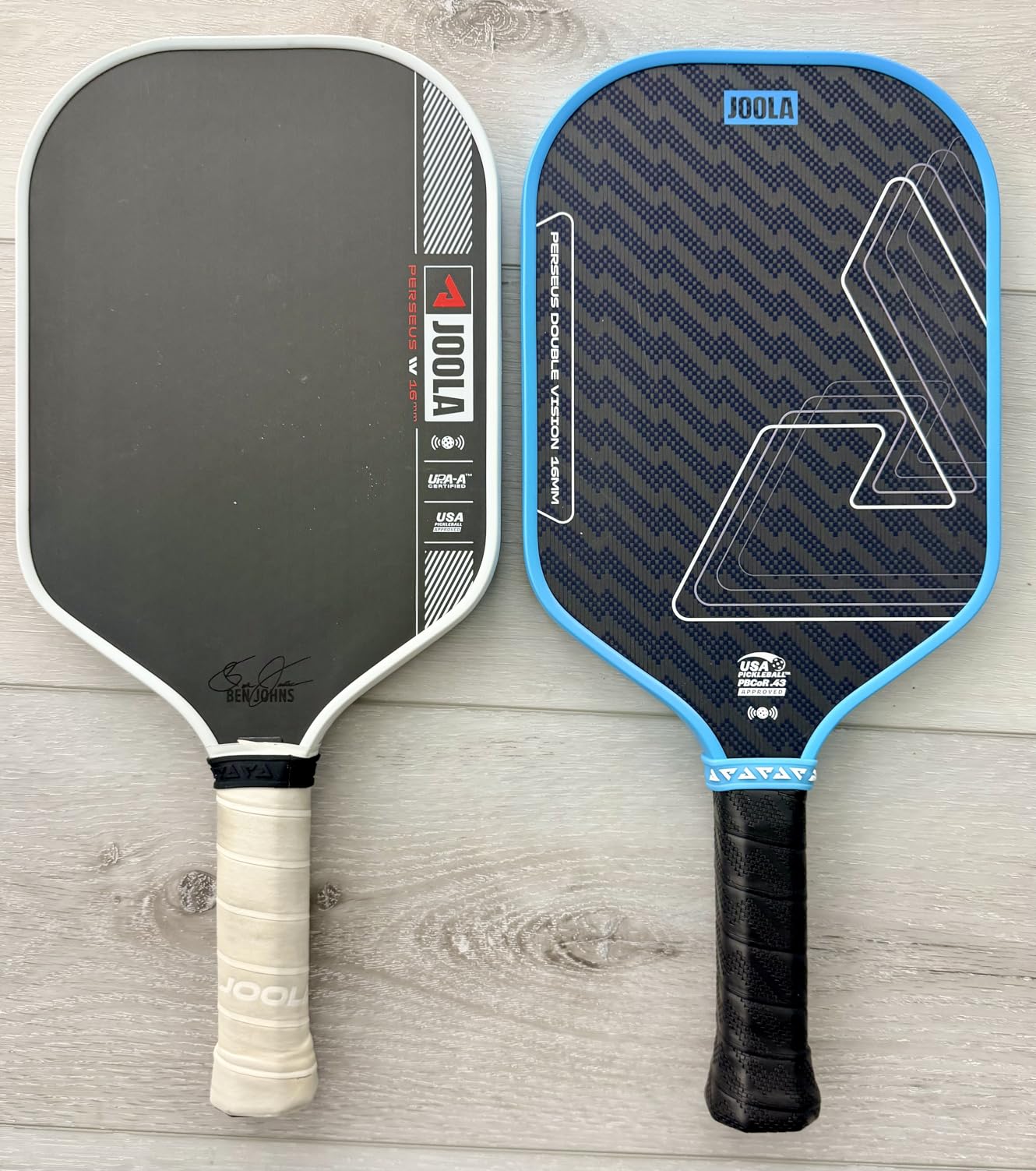 JOOLA Double Vision 16mm Pickleball Paddle - Aramid Surface for Softer Responsive Touch - SK Film for Reduced Vibration customer photo 2