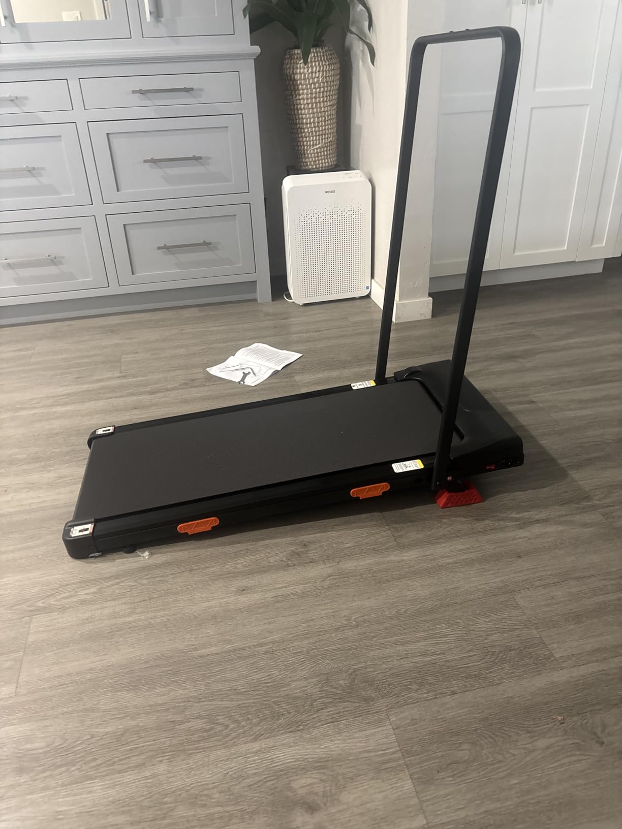 LONTEK 3-in-1 Foldable Treadmill with 300 LBS Capacity, 15% Walking Pad Treadmills for Home and Office, 2.5 HP Under Desk Treadmill with Quiet Brushless customer photo 2