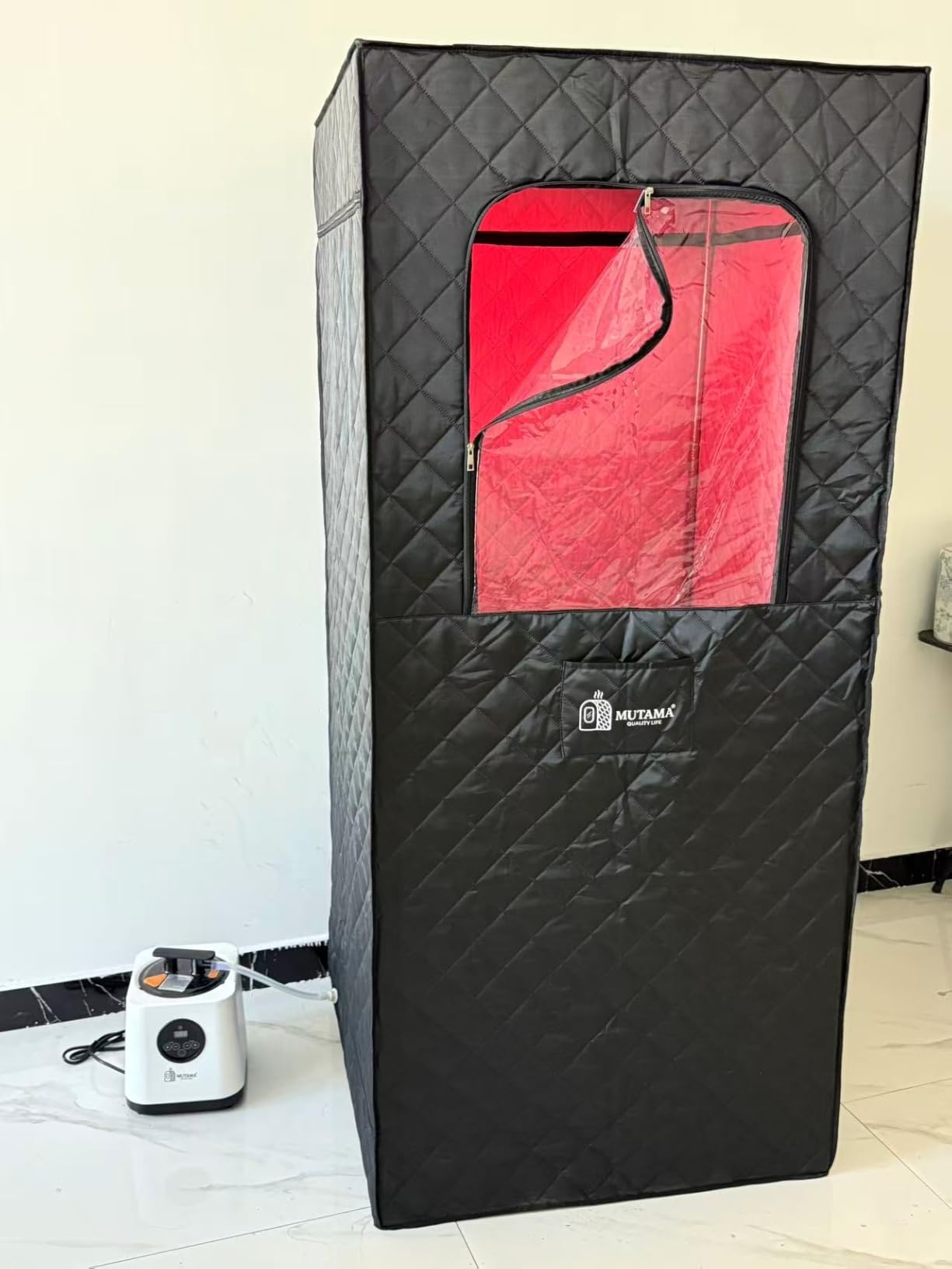 Sauna Box, 3L Portable Steam Sauna Tent for Home & Indoor Use, 1400w Personal Sauna Pod, Remote Control, Folding Chair, 15 Levels, 99-Min Timer,32