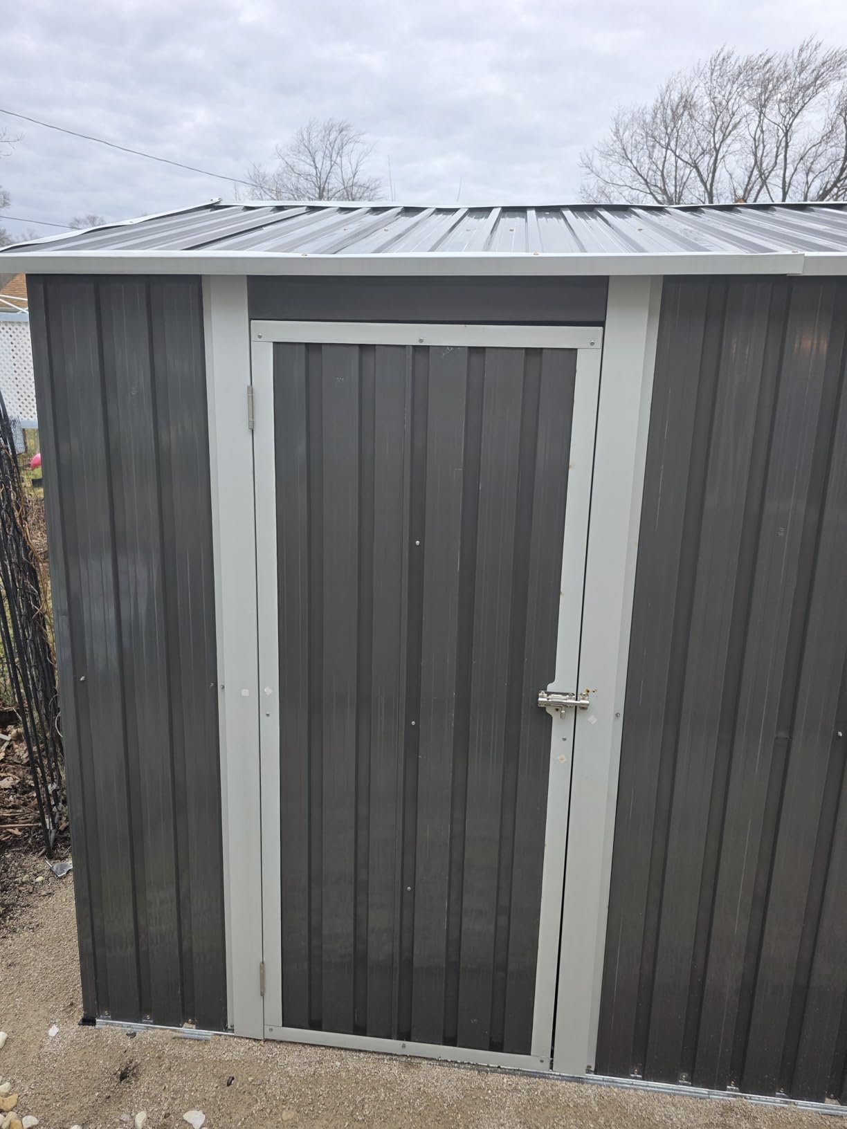 12x20 FT Heavy Duty Metal Garage Shed, Extra Large Outdoor Storage Building with Double Doors, Side Door & Window, Waterproof All-Weather Steel Carport for Vehicle & Equipment Storage customer photo 1