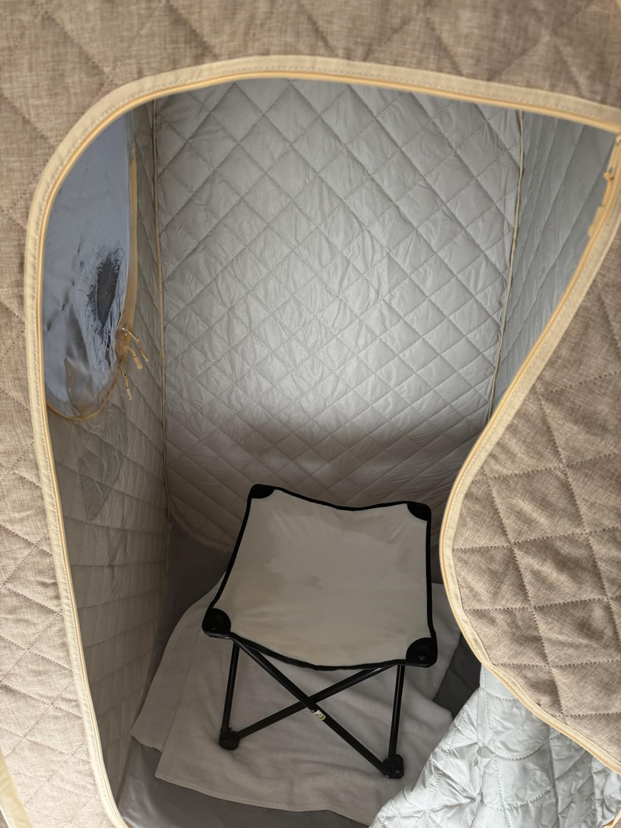 Homedics Portable Sauna - Collapsible Personal Steam Sauna for Stress Relief & Muscle Relaxation, Fast 1-Min Setup, Heats to 115F, Up to 60 Min Session, Compact Foldable Design customer photo 1