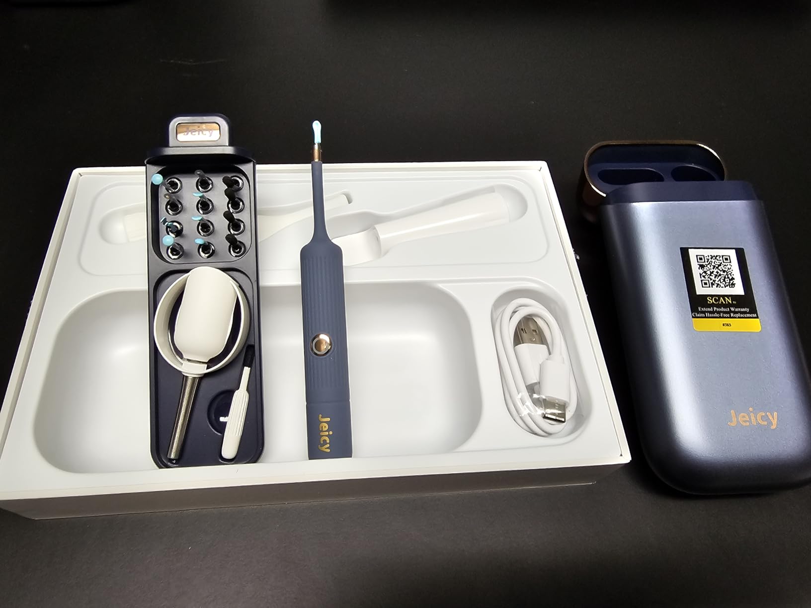 Ear Wax Removal Tool Camera: ZERONDER I35R Ear Cleaner with Flexible Ear Camera Otoscope - Visual Ear Pick Tweezers Wax Remover - Ear Cleaning Kit for Family customer photo 2
