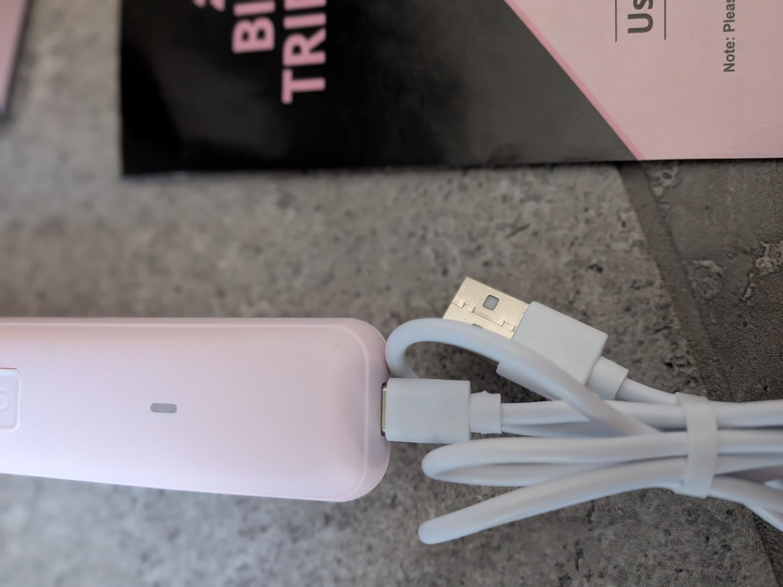 VG VOGCREST Bikini Trimmer for Women: Rechargeable 2-in-1 Painless Body Shaver for Leg Arm Underarm with Length Combs - Portable Travel Friendly Pubic Grooming Kit with Charging Dock (Light Pink) customer photo 1