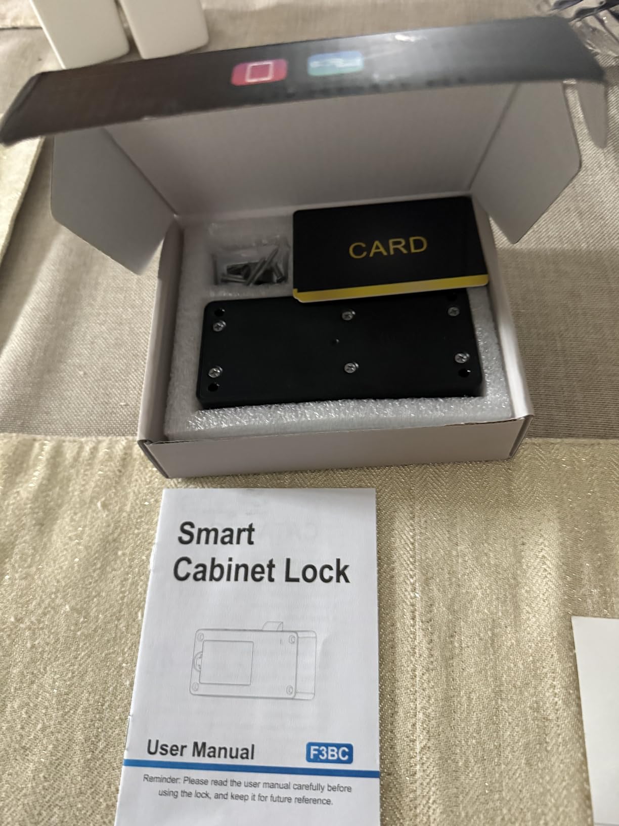Bestkid Cabinet Lock RFID Card NFC Hidden Drawer Lock for Kitchen Pantry Furniture Smart Cupboard Door with Bluetooth APP Child Safety No Drilling Required Black customer photo 1