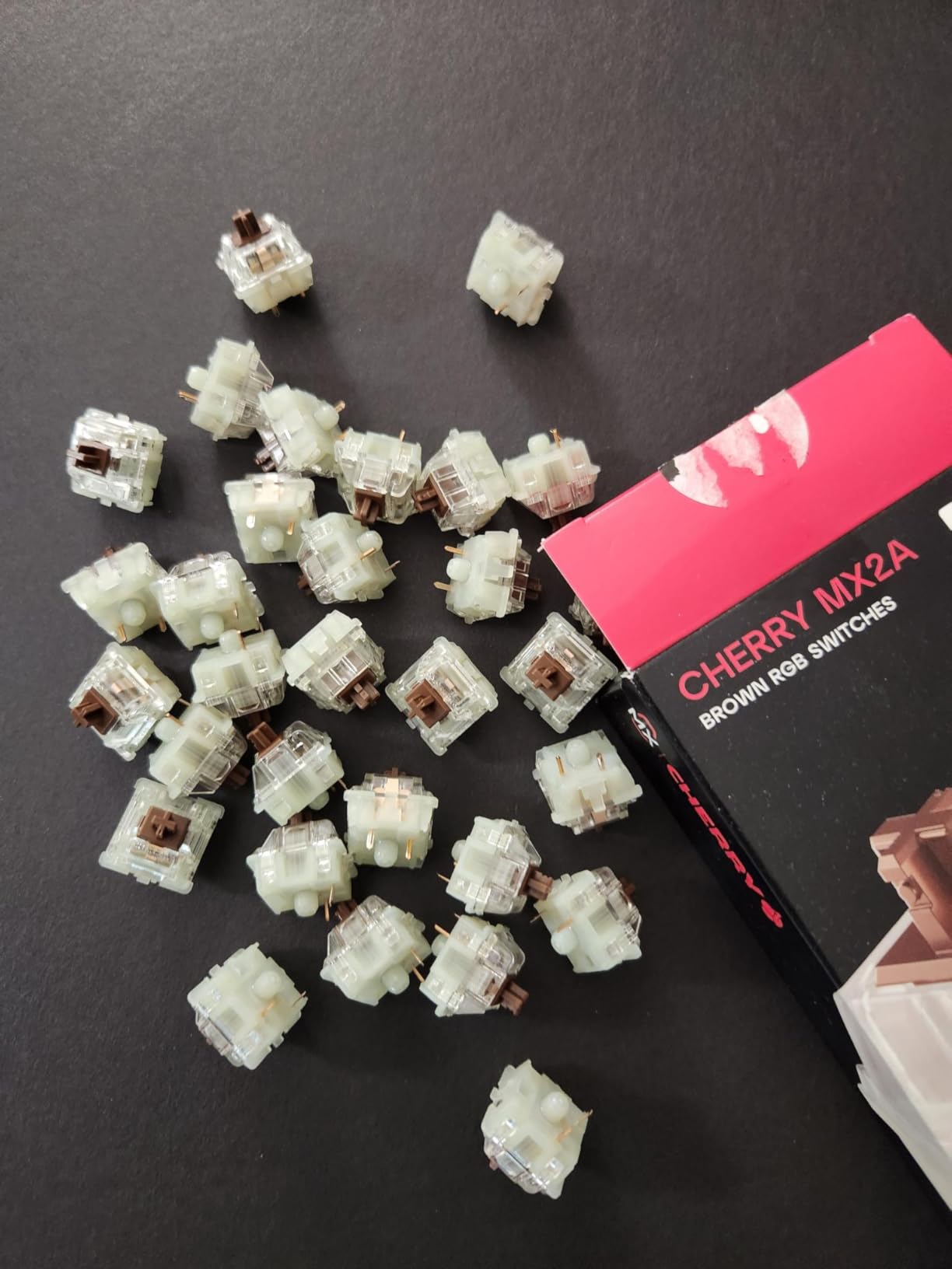 Cherry MX RGB Switch Kit | 36 pc Mechanical Keyboard Switches | DIY, Hot Swap or Gaming Keyboard (MX2A Brown) customer photo 1