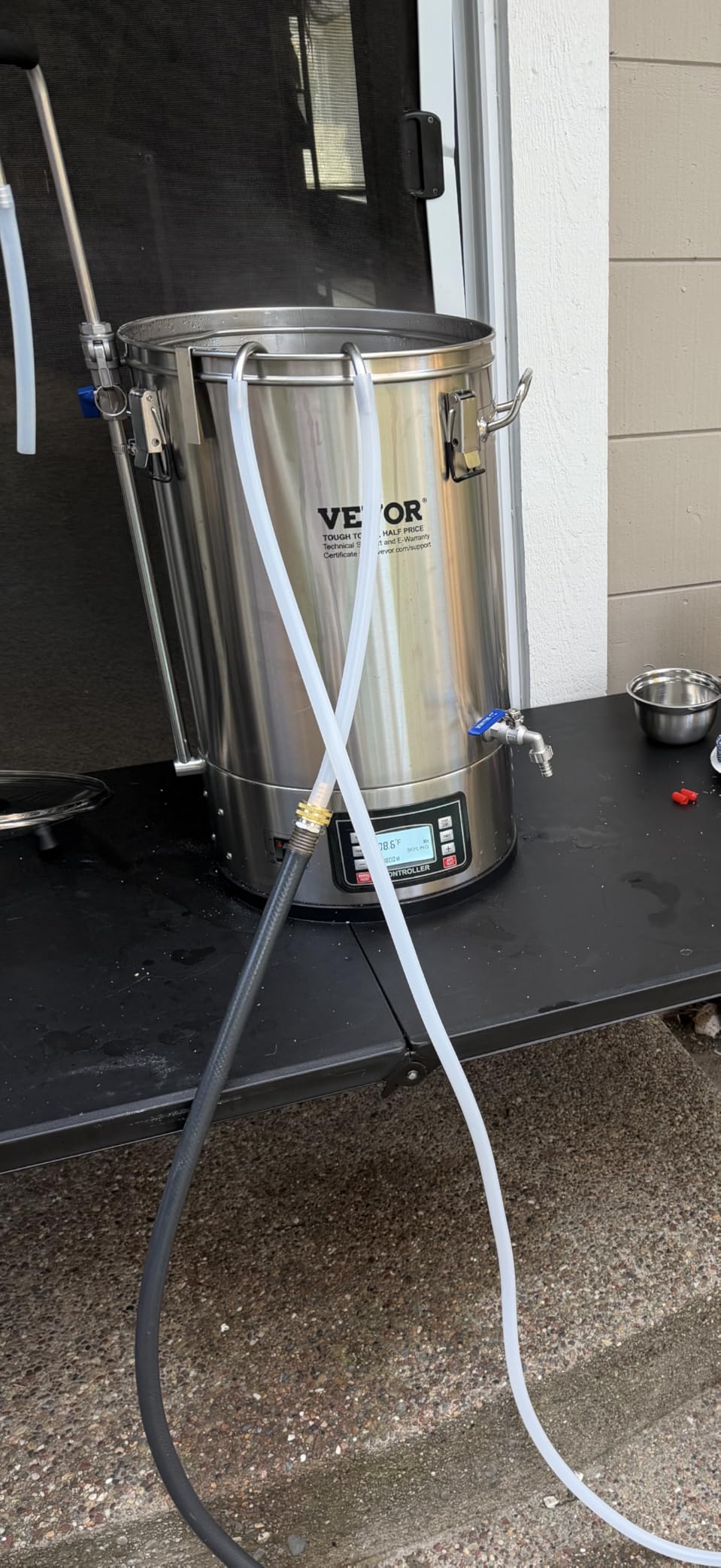 VEVOR Beer Brewing Equipment, 8 Gal/30L 304 Stainless Steel Home Beer Brewer,1500W All-in-One Home Brewing Kit with Tall strainer, Integrated Inner Barrel & Reinforced Handle customer photo 2