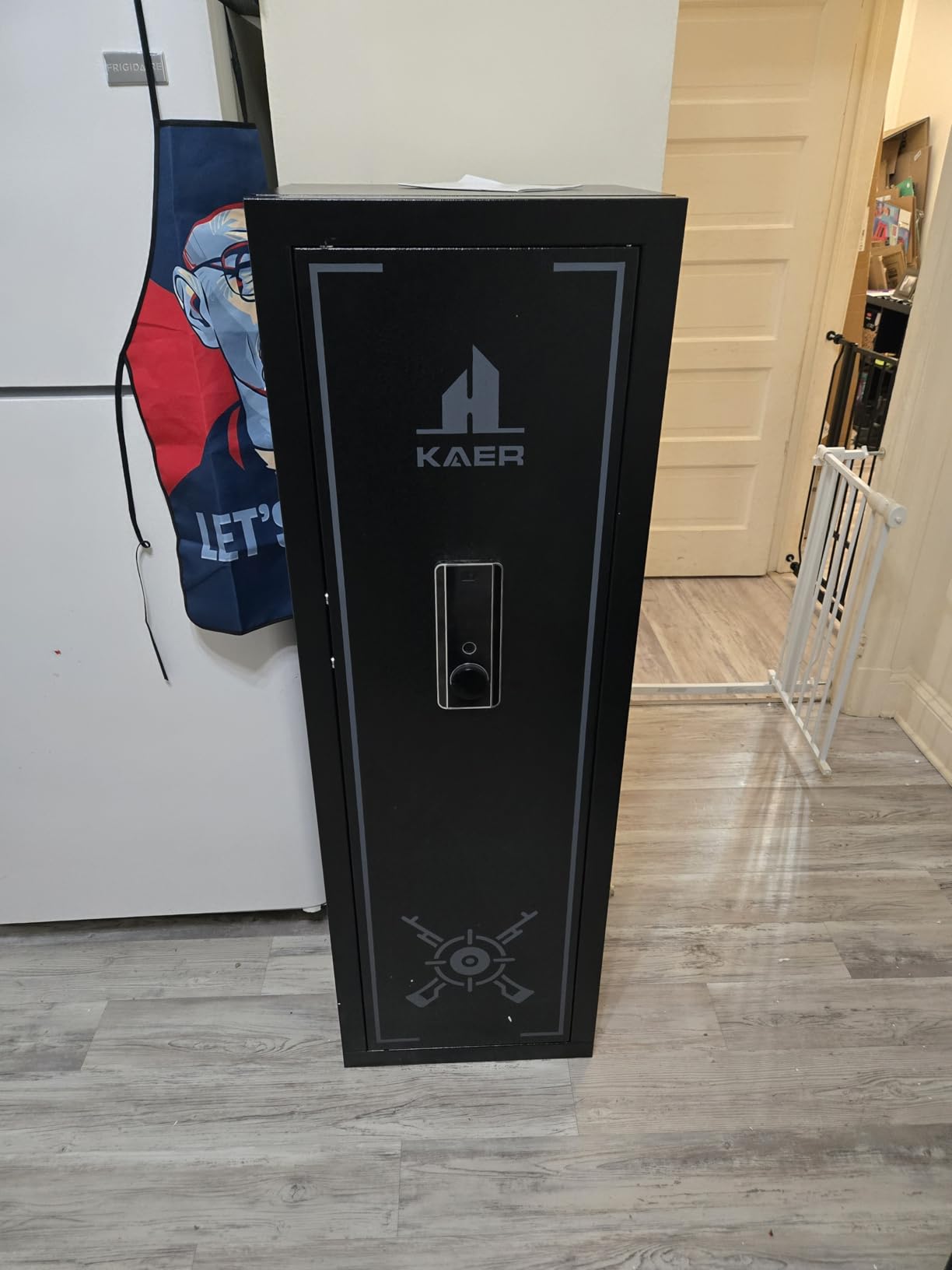 KAER Biometric Gun Safe Rifle,Gun Safes for Rifles and Pistols Holds 14-15 Firearms with Adjustable Racks & Pistol Storage,Fingerprint Keypad Lock Gun Cabinet for Home & Hunting for Enthusiasts customer photo 2