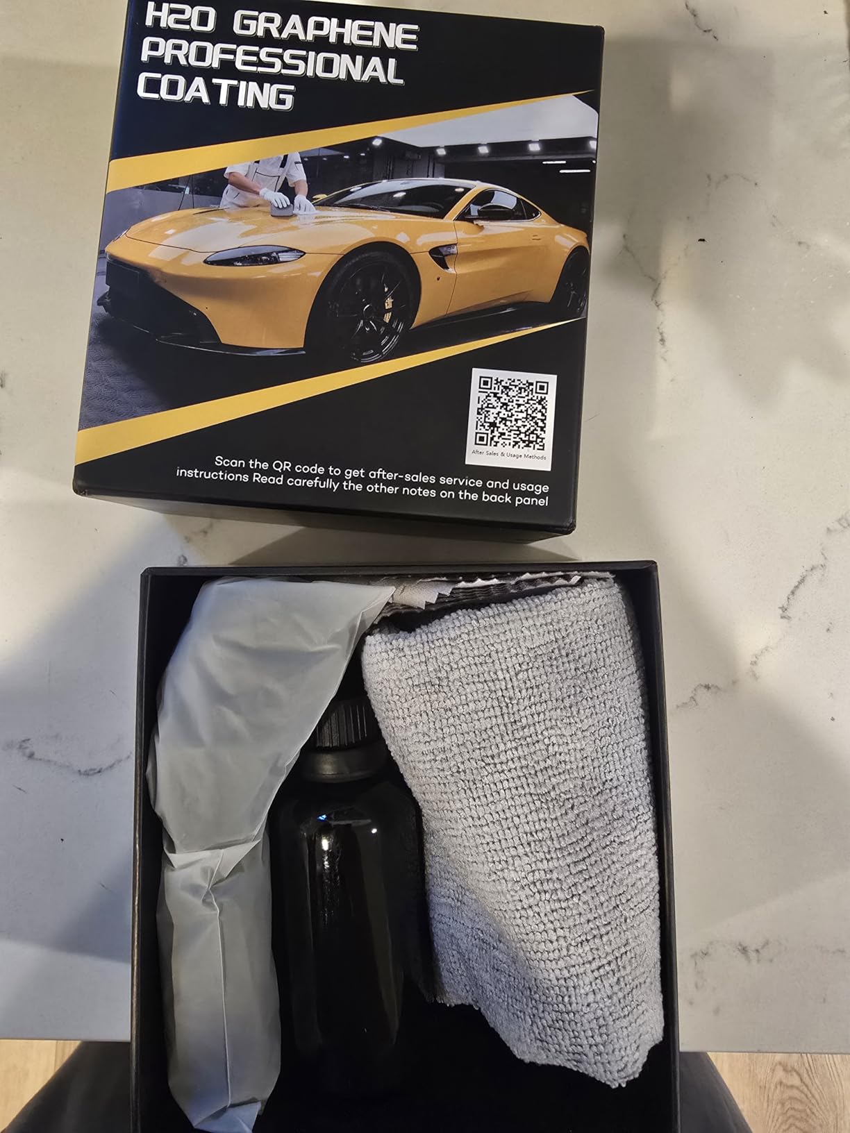 20H Graphene Ceramic Coating for Cars - 70ml, Professional Ceramic Coating | High Gloss Finish | Hydrophobic | Scratch & Protection | Easy To Use customer photo 1