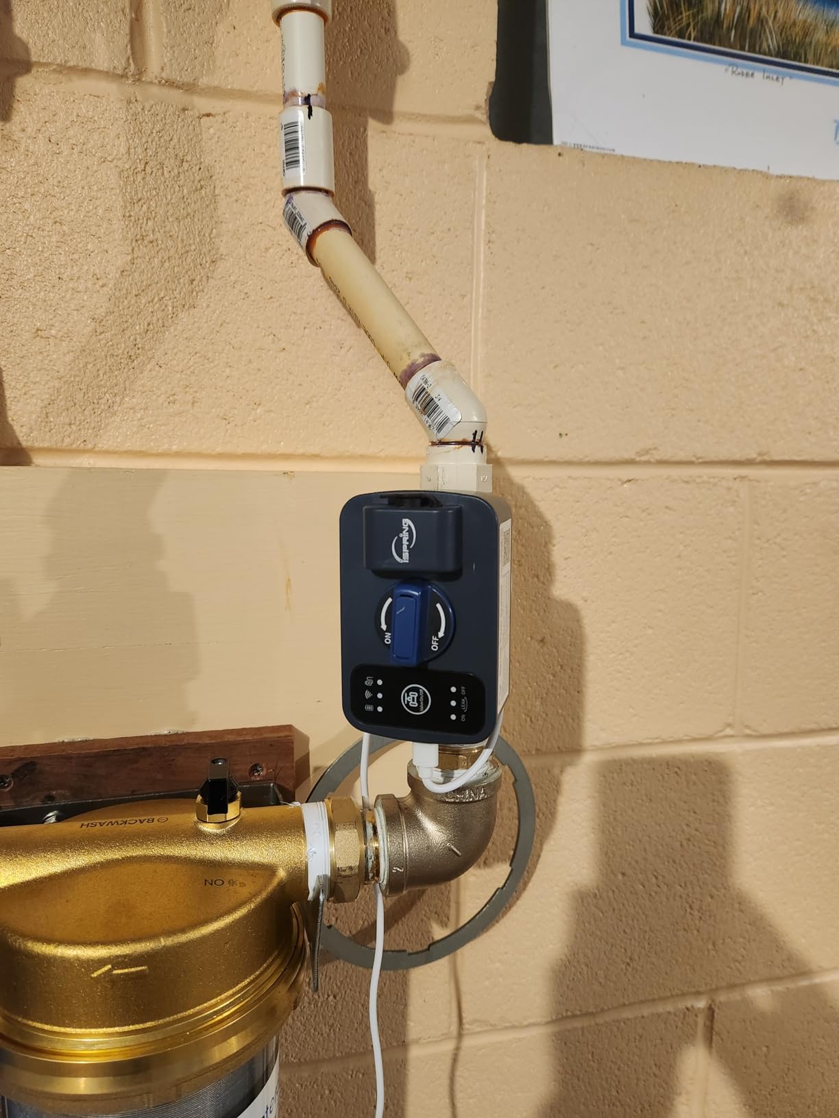 iSpring LS43WL Smart Leak Shut-Off System, Automatic Water Leak Detector with 1 Wired & 1 Wireless Sensor, Whole-Home Water Damage Protection customer photo 1
