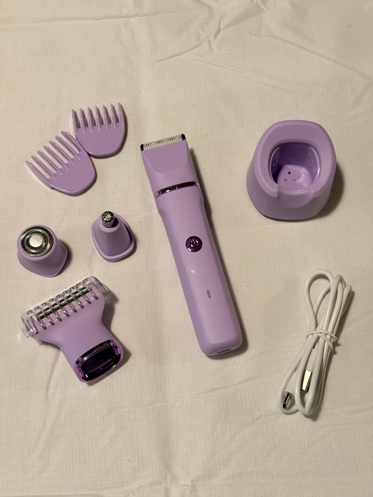 4-in-1 Electric Bikini Trimmer for Women - Painless Electric Razors for Facial/Body/Armpit/Pubic Hair, IPX7 Waterproof Replaceable Shaver Head & Nose Hair Trimmer for Travel, Gifts for Girlfriend Wife customer photo 1