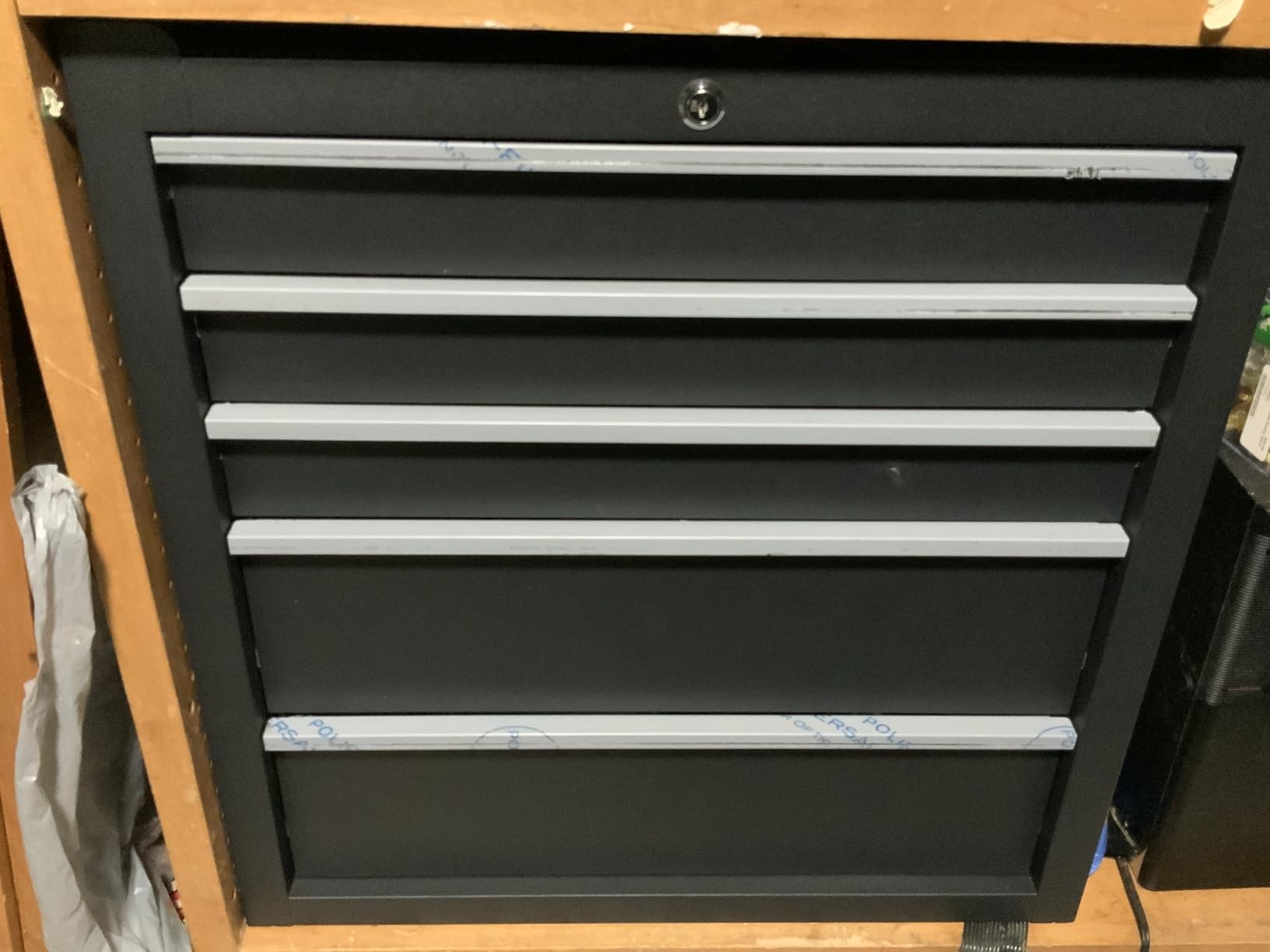 IDEALHOUSE Rolling Tool Chest, 5 Drawers Tool Storage Cabinet, Toolbox with Wheels, Portable Tool Cabinet Organizer with Locking System & Drawer Liners, Tool Storage Cart for Garage, Workshop, Black customer photo 1