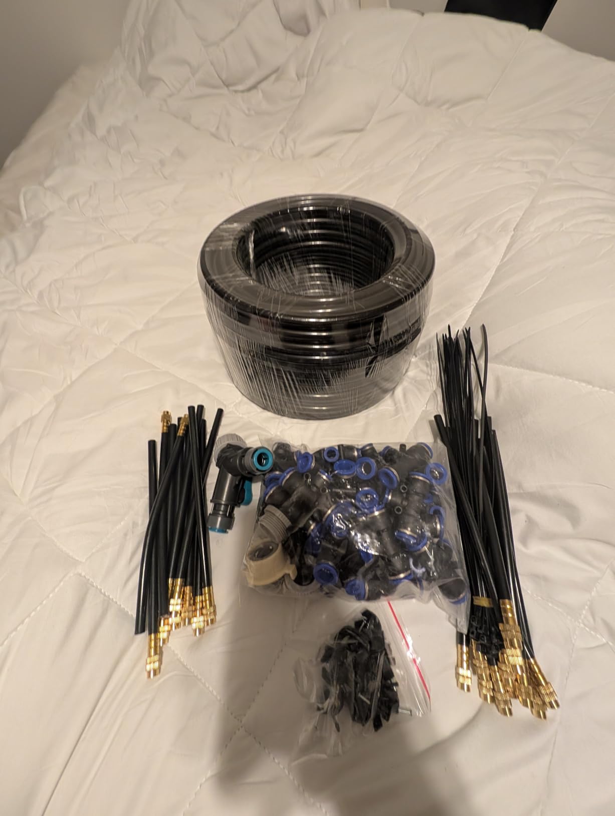 Drip Irrigation System, Automatic Garden Watering System, 360° Adjustable Spray Sprinkler Kit customer photo 2