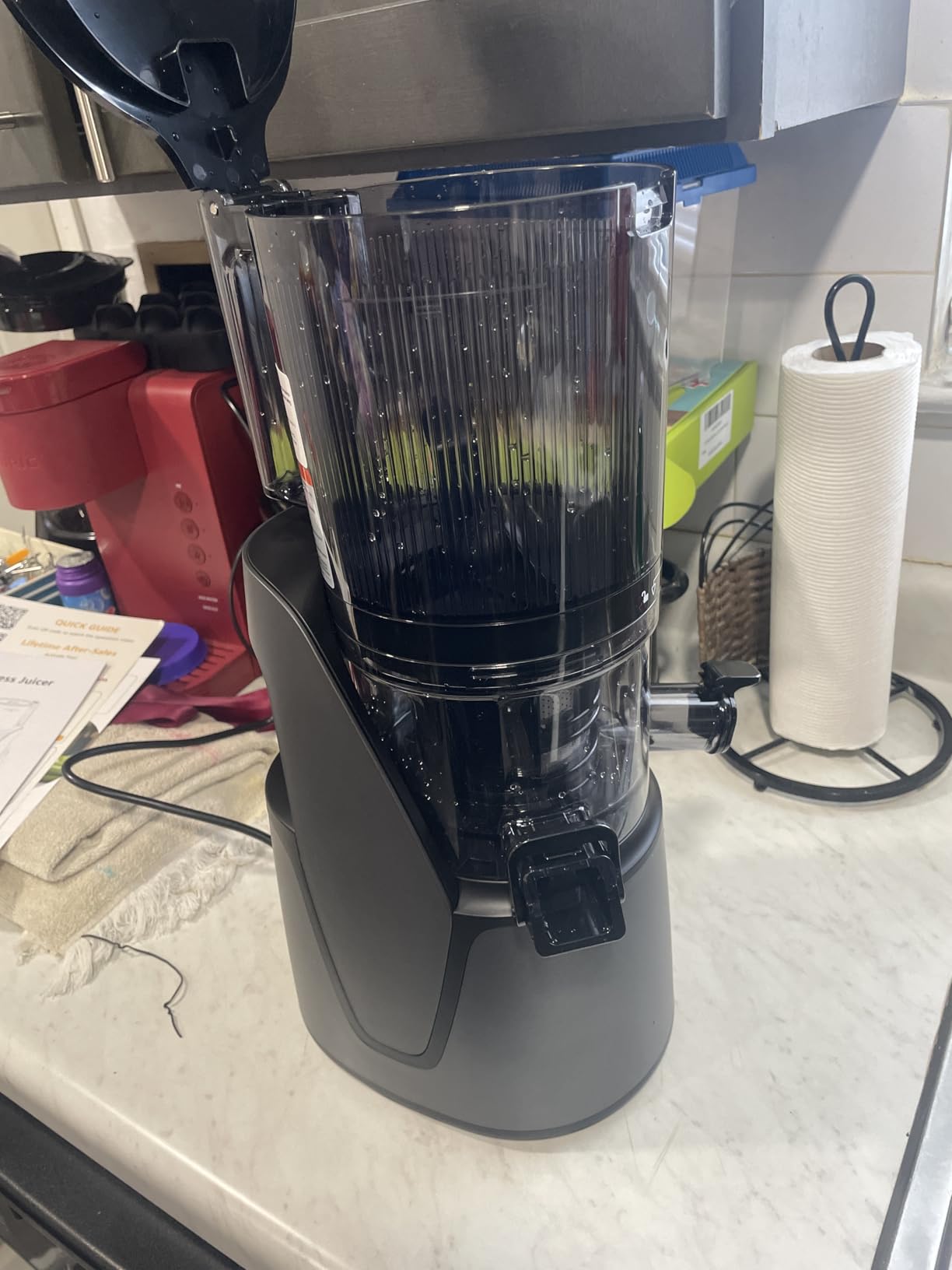 EanOruus Juicer Machines, 3-in-1 Cold Press Juicer with 6.5