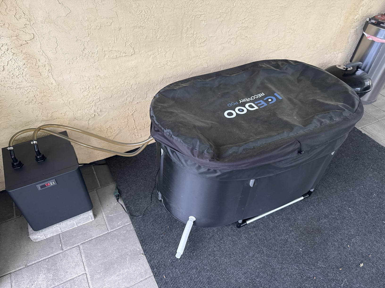 Upgrade XL Ice Bath Tub for Athletes, 119 Gallons Hot & Cold Plunge Tub with Cover for Recovery customer photo 1
