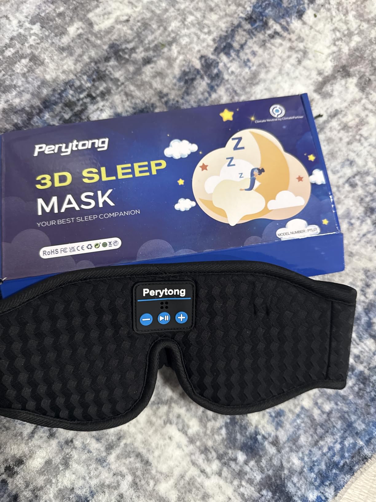 2-Pack Sleep Headphones Bluetooth 3D Sleep Mask & Wireless Headband Headphone with Ultra-Thin Speakers, Sleeping Headphones for Side Sleepers, Running, Workout, Insomniac, Travel, Gifts, Meditation customer photo 2