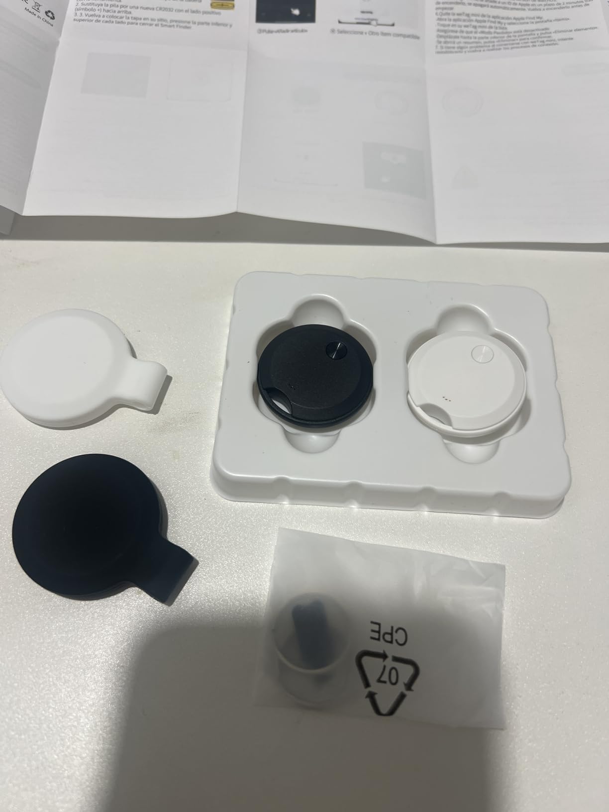 Air Tracker Tags-4 Pack: Smart Bluetooth Tracker, Item Finder Works with Apple Find My (iOS Only) App, Tracker Tag Locator for Keys, Luggage, Satchel, weTag mini. (Not for Android Devices) customer photo 2