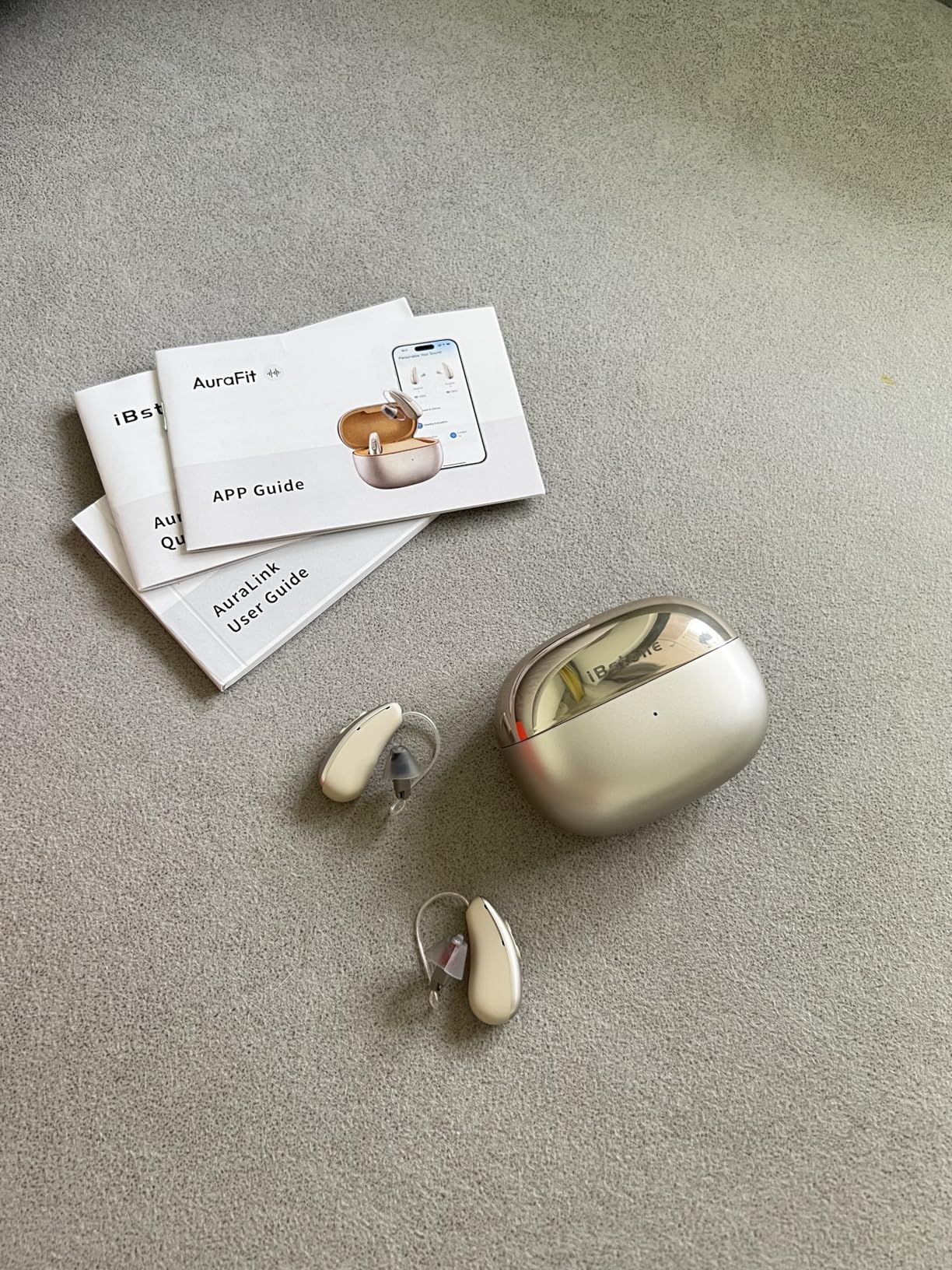 iBstone AuraLink Bluetooth OTC Hearing Aids for Seniors Adults, App-Controlled for Precise Fitting, AI Noise Reduction, Bluetooth 5.4 for Phone Call & Music Streaming, Compatible with iOS & Android customer photo 1