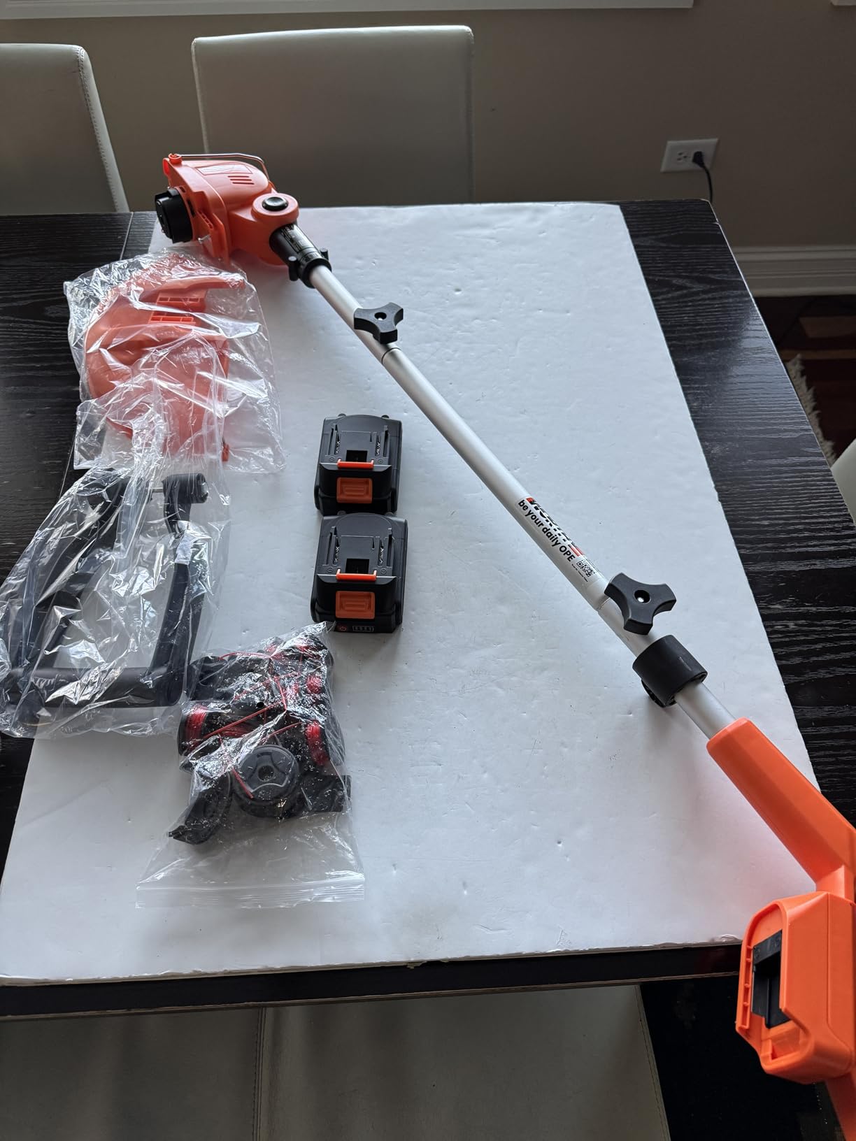 Cordless Weed Wacker String Trimmer: 21V Electric Weed Eater and Edger Battery Powered Grass Cutter Lawn Tool with 12 Inch Cutting Width Two Pack 2000mAh Batteries and Charger for Small Yard customer photo 1