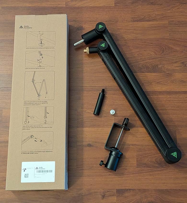 Never-Sag Mic Boom Arm (Design for Heavy Mic) Extra-Long 950mm Reach, 6.6lbs Load Capacity, Gear-Lock Suspension Microphone Stand Desk Mount for Shure SM7B SM7dB MV7 Blue Yeti Rode customer photo 2