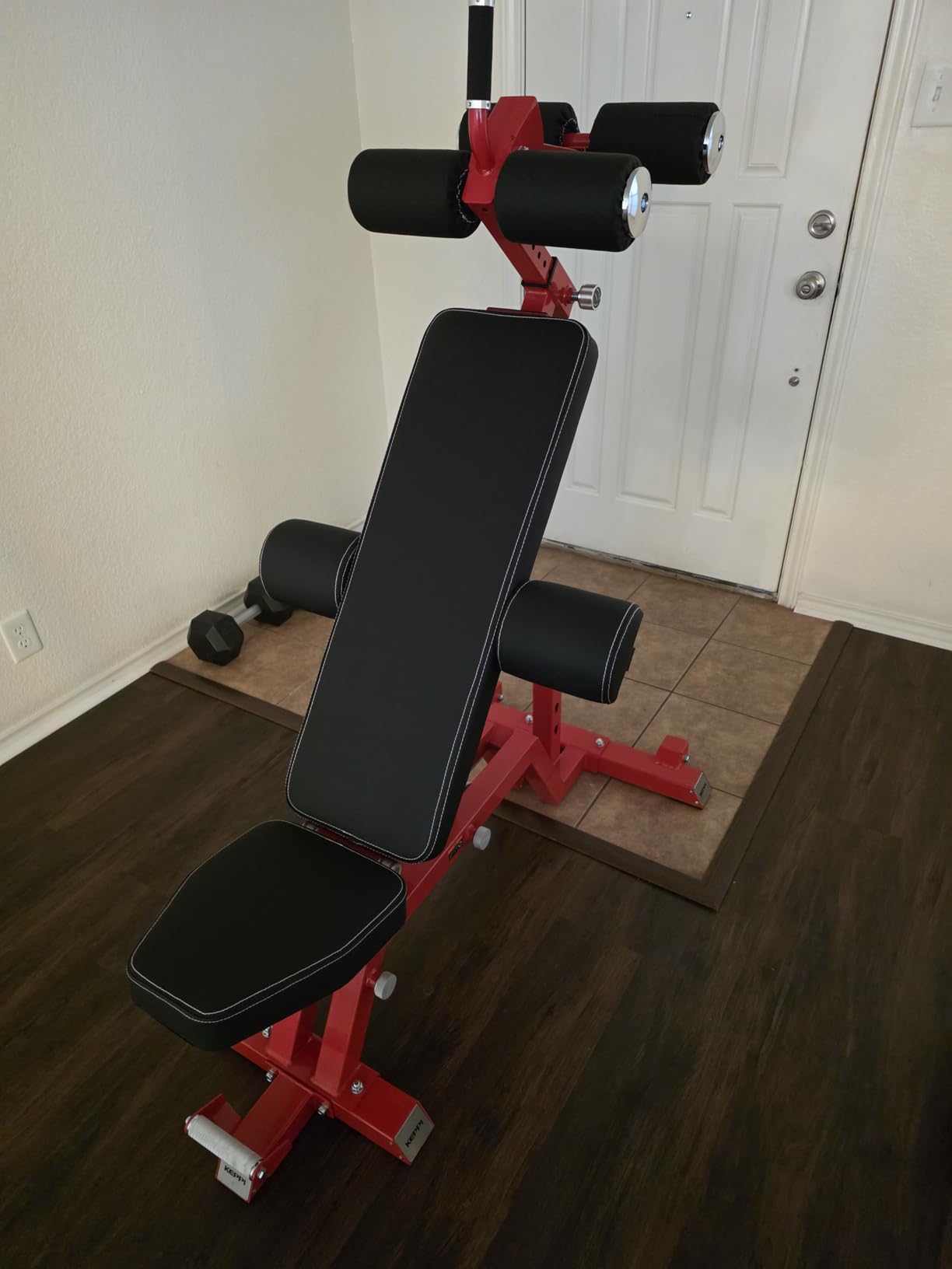 KeppiFitness Weight Bench, 1500LBS Capacity Workout Bench, 17