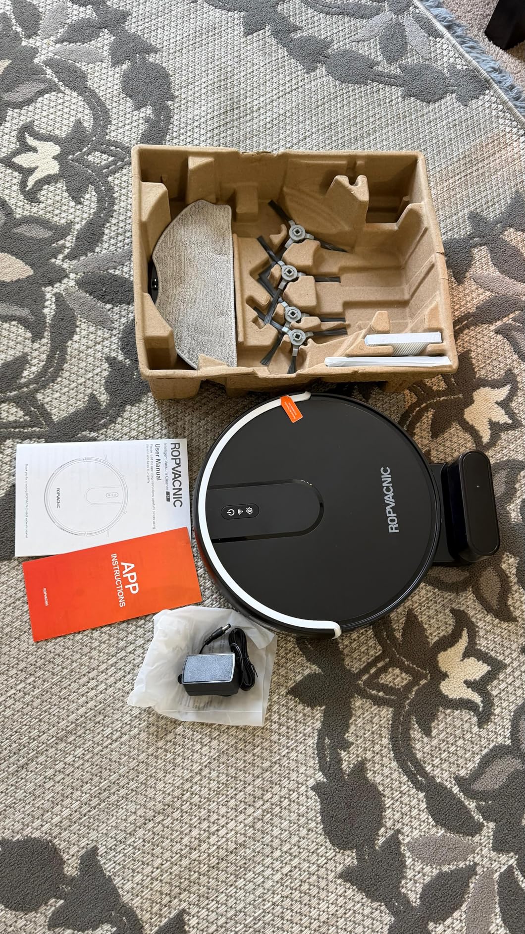 ROPVACNIC Robot Vacuum Cleaner Robot Vacuum and Mop Combo with 5200Pa Suction, Personalized Cleaning Adjustments, Self-Charging Robotic Vacuum Cleaner, Advanced Obstacle Avoidance customer photo 1