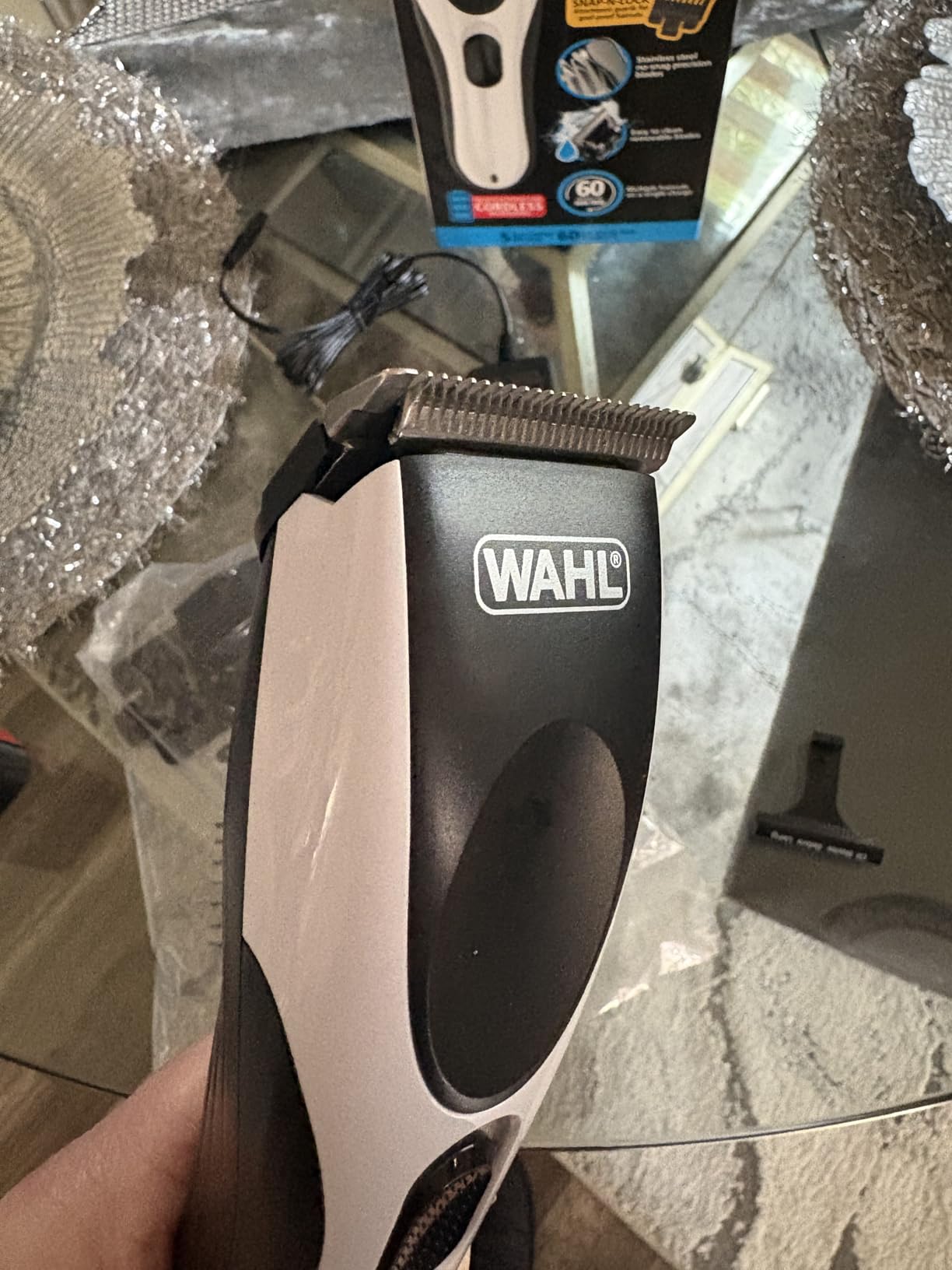 Wahl Clippers Home Pro Cordless Rechargeable Hair Clippers for Men with Precision Haircutting Blades & Secure Snap-N-Lock Attachment Guards - Model 3028835 customer photo 1